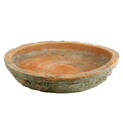 Rustic Terra Cotta Saucer 10.5 in - Antique Red (5610058186909)