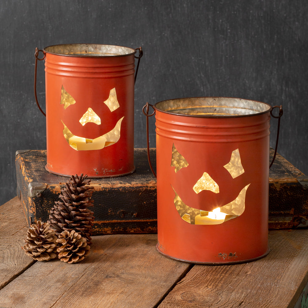 Jack-O'-Lantern Buckets (S/2)