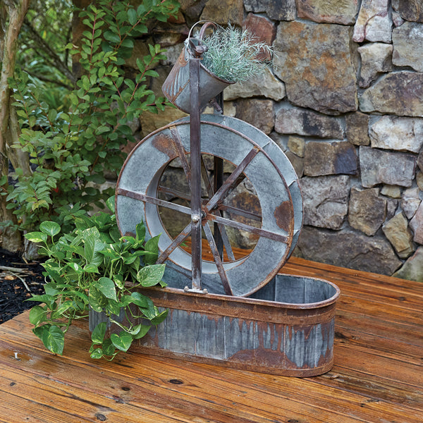 Water Wheel Planter