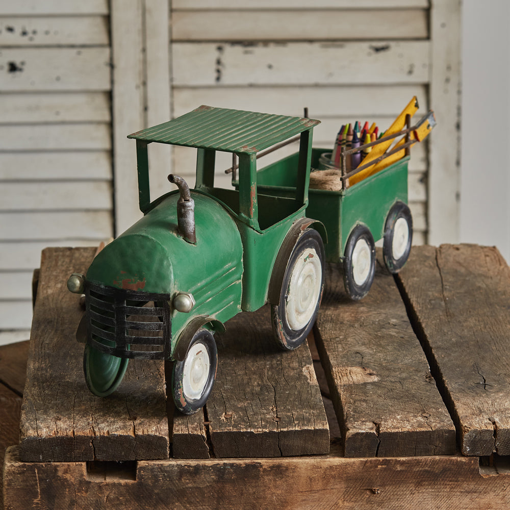 Green Tractor w/ Hauler