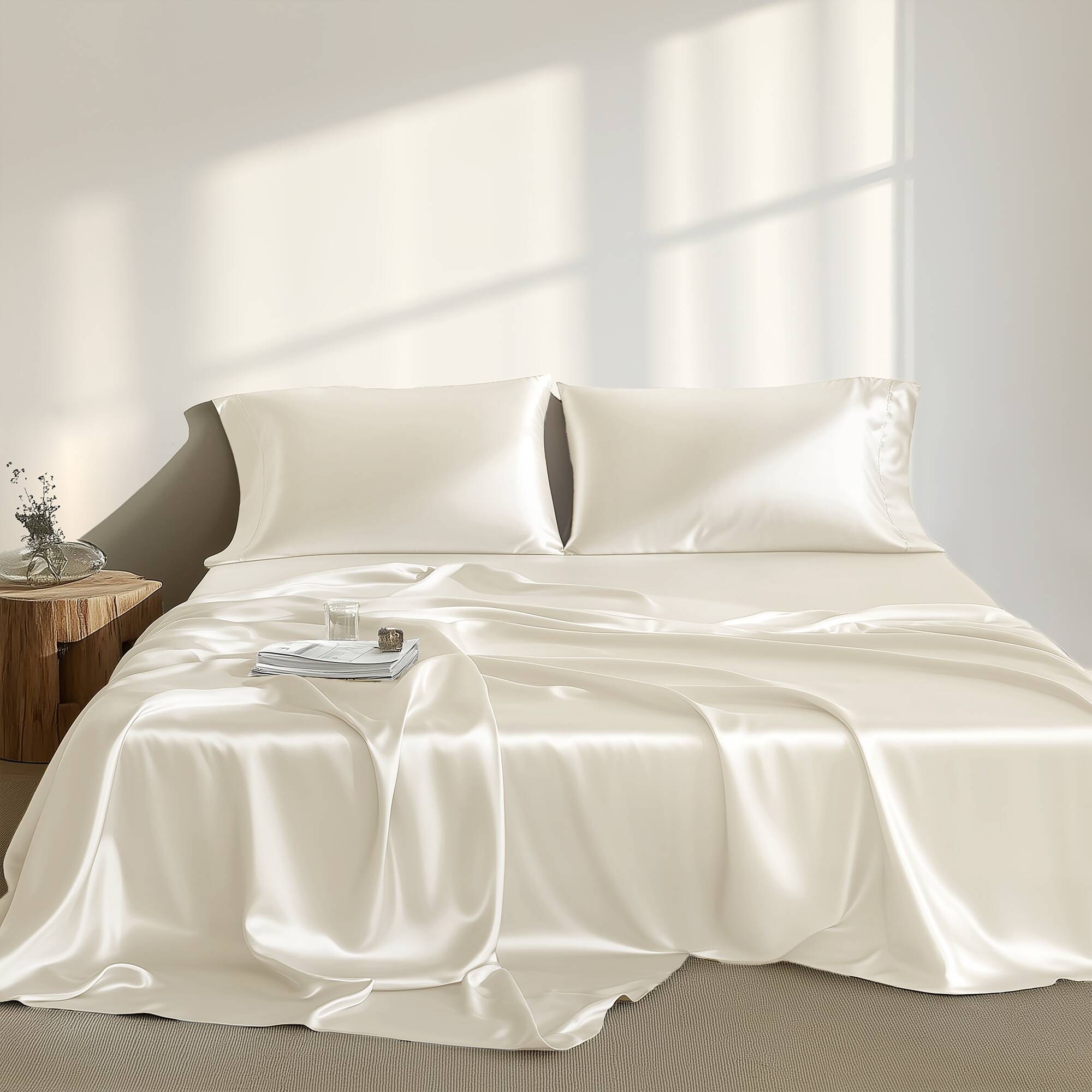 Satin Luxury 6 PC Sheet Set