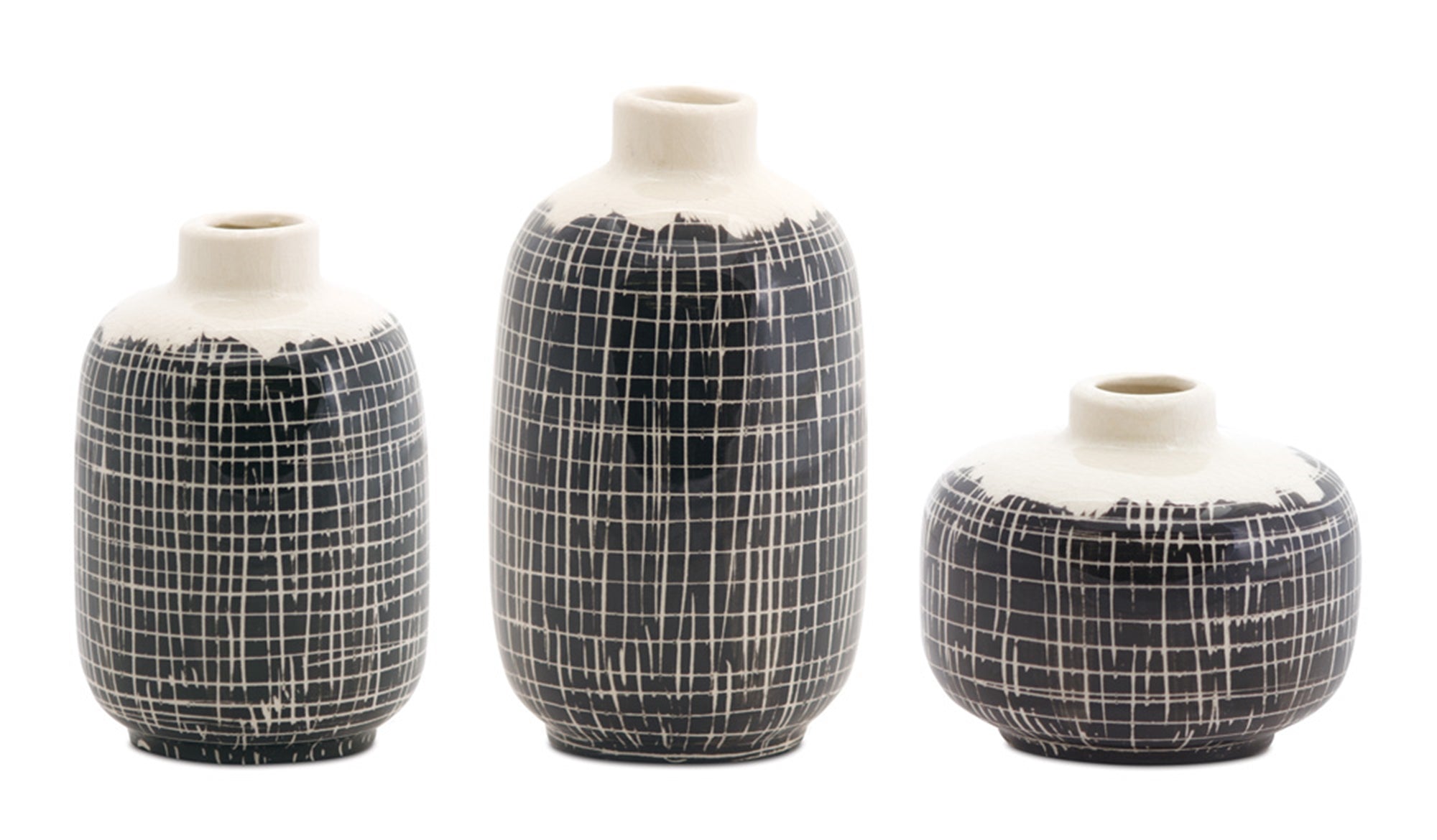 Mini Vase (Set of 3) 3.5"H, 5.25"H, 6.25"H Terra Cotta