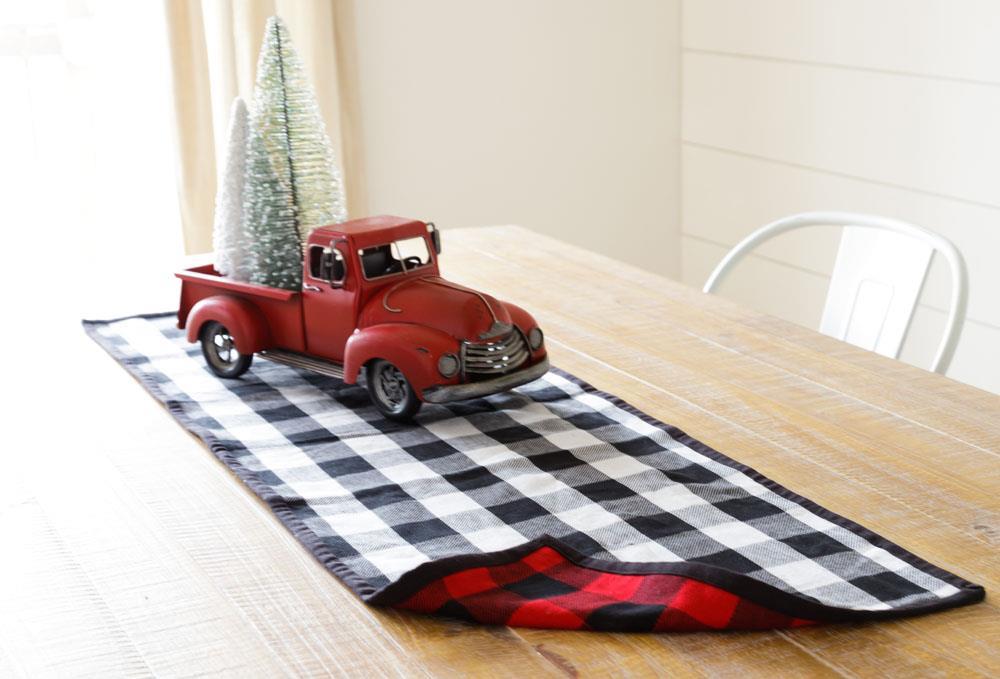 Table Runner - Reversible Buffalo Plaid