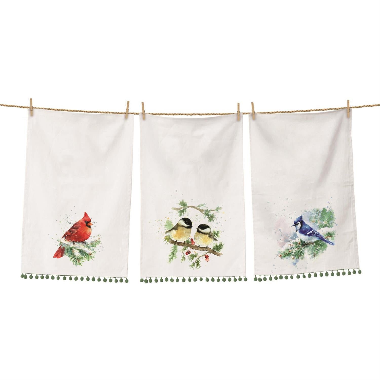 Tea Towels - Winter Birds