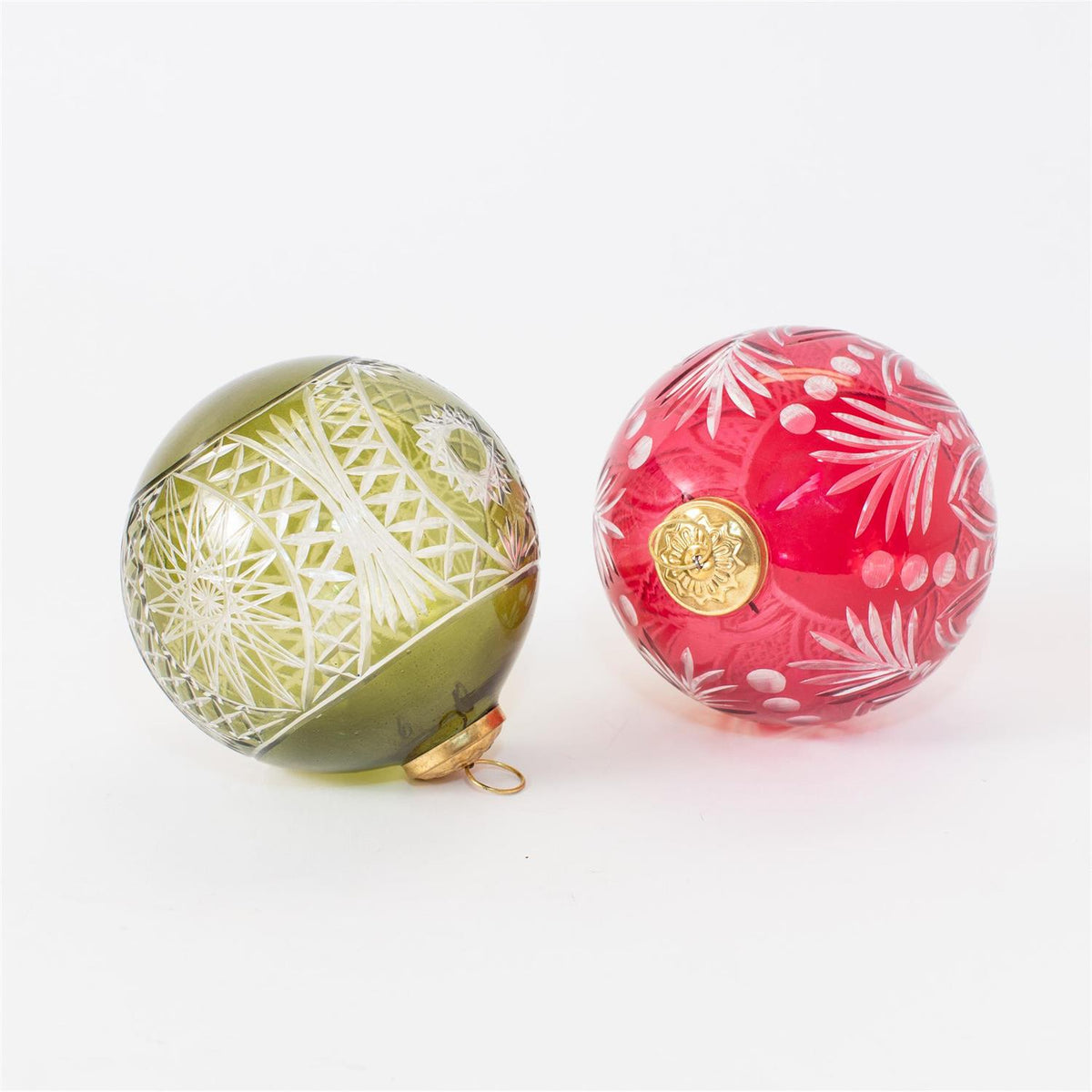 Glass Ornament - Etched Yuletide Glow (2 Designs)