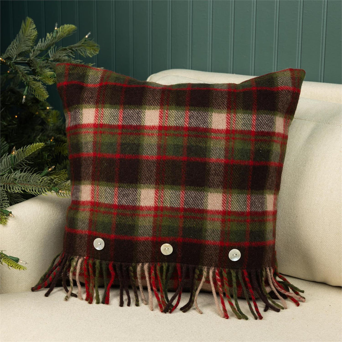 Pillow - Balmoral Plaid, Fringed