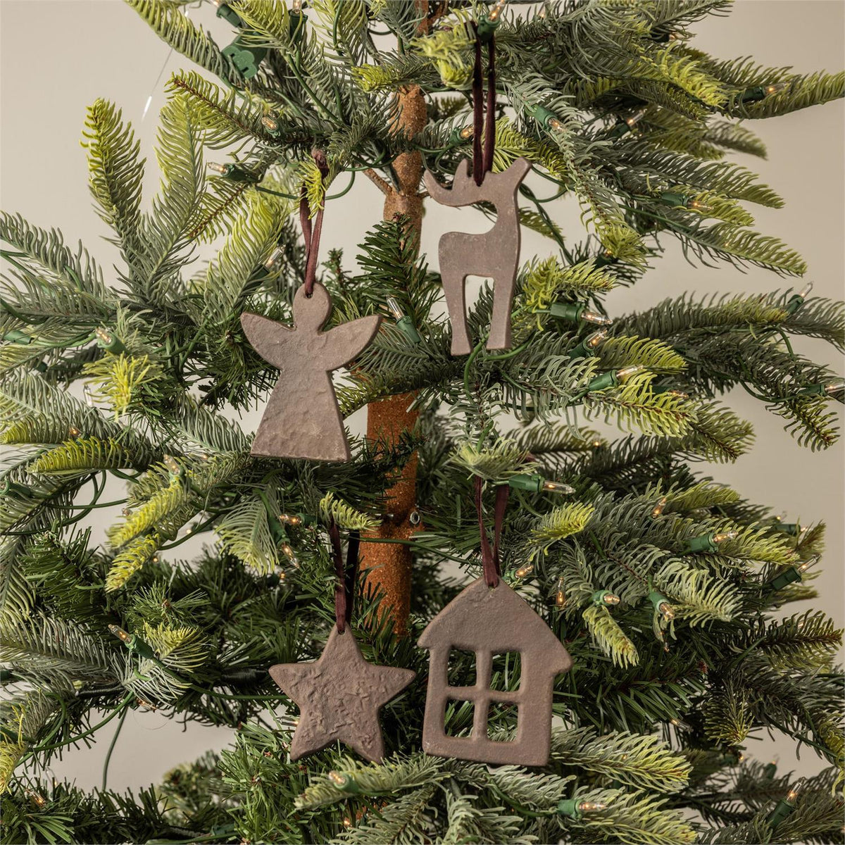 Ornaments - Antiqued Christmas Eve Cut Outs