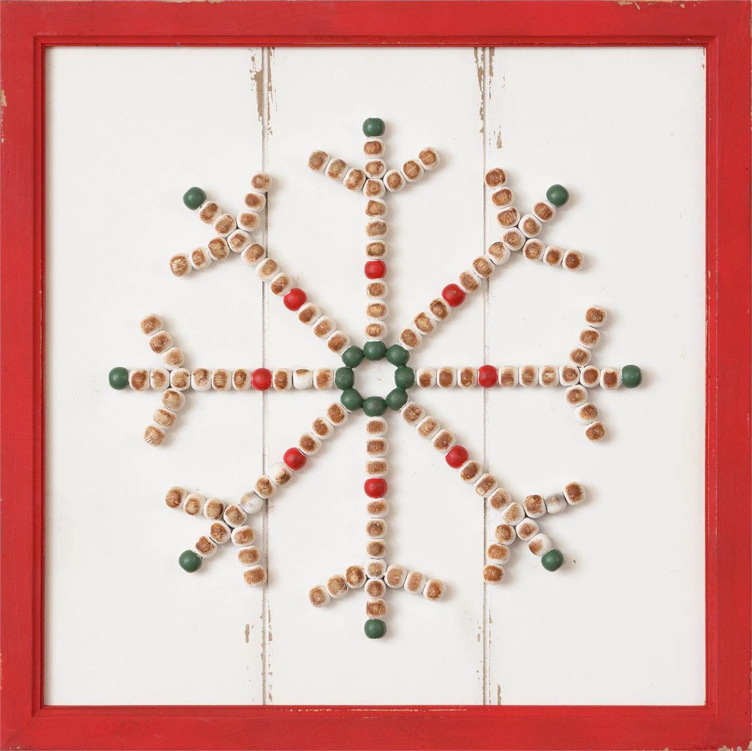 Beaded Snowflake Sign