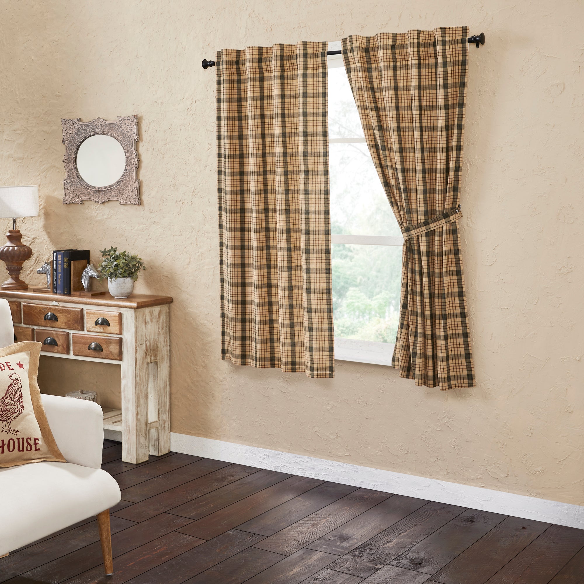 Cider Mill Plaid Short Panel Set of 2