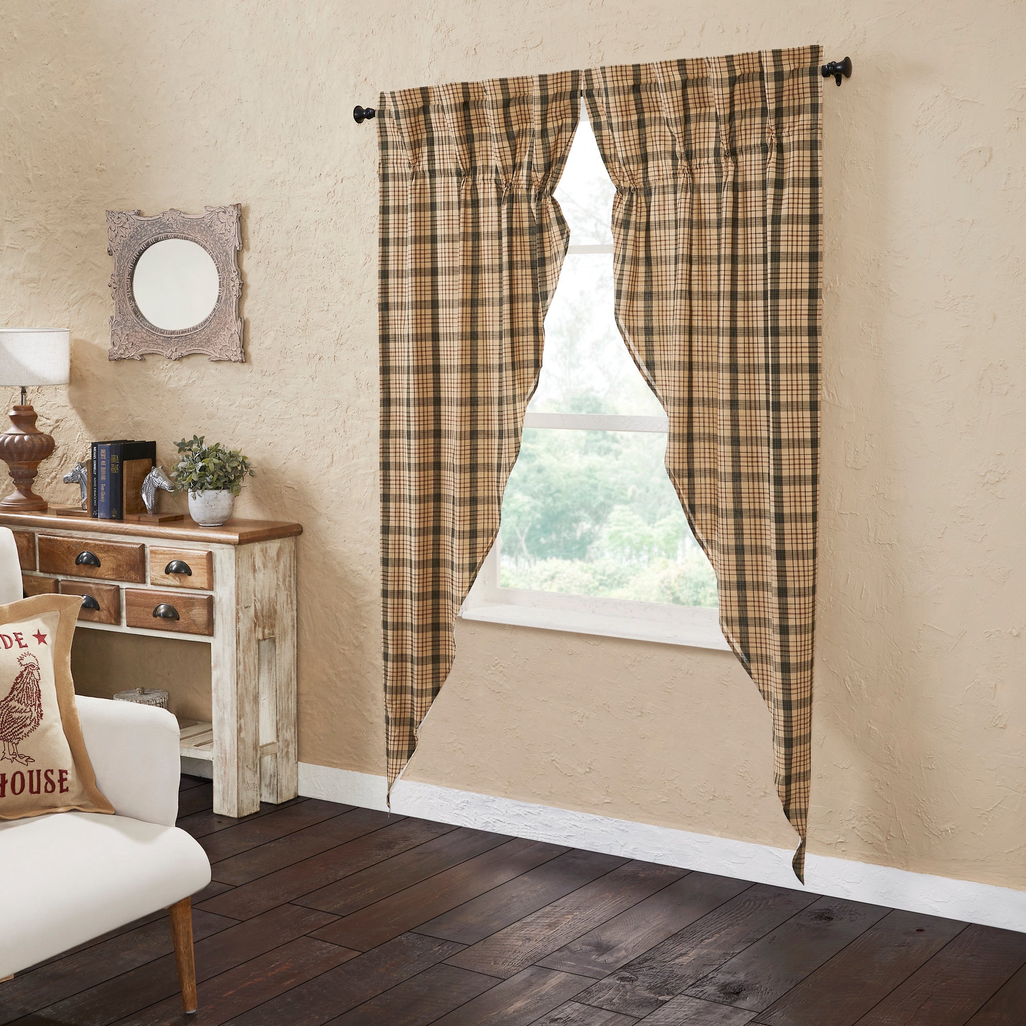 Cider Mill Plaid Prairie Long Panel Set of 2