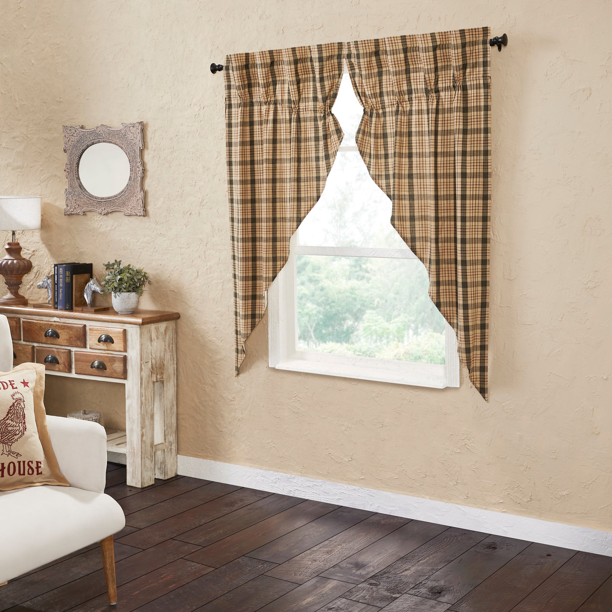 Cider Mill Plaid Prairie Short Panel Set of 2