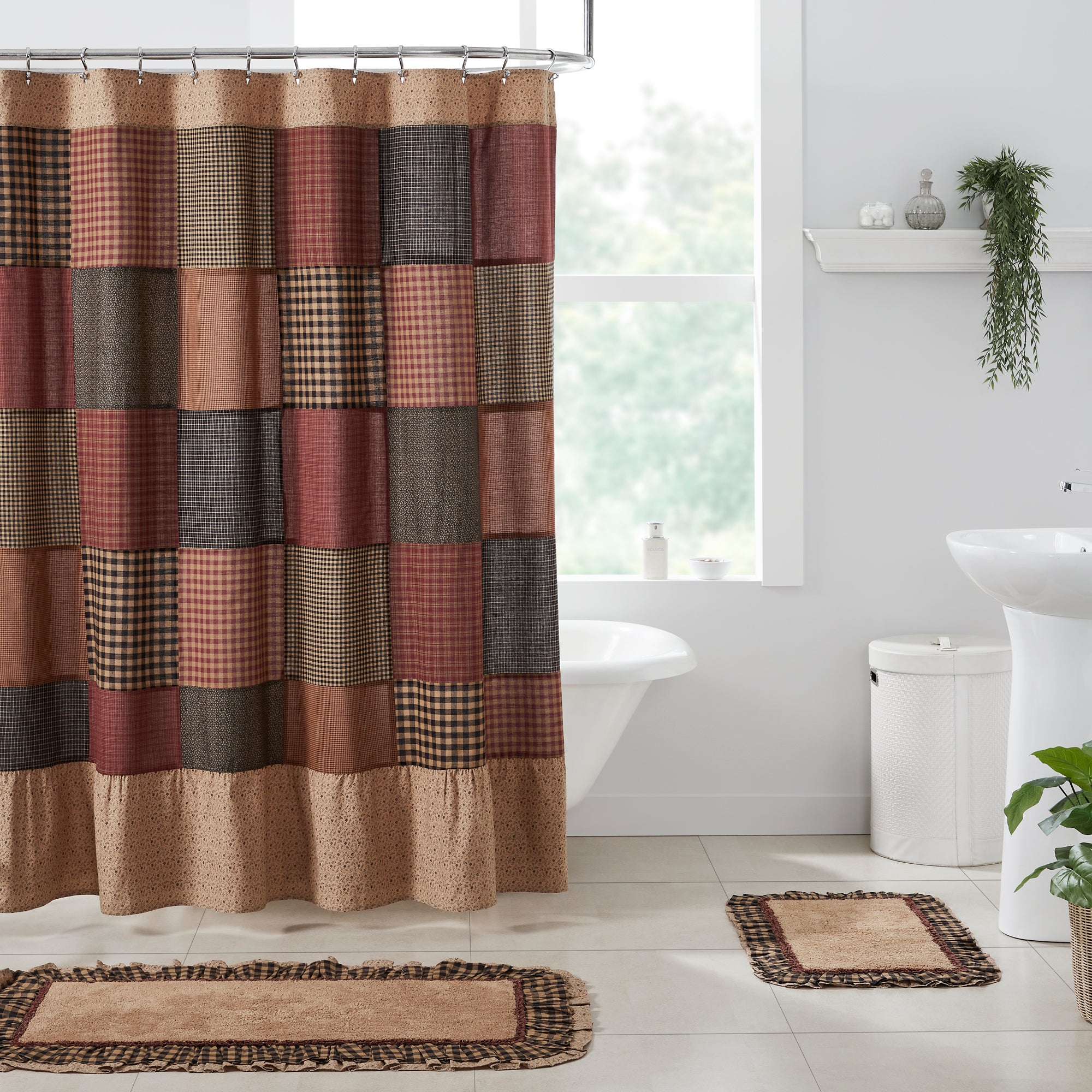 Maisie Patchwork Shower Curtain
