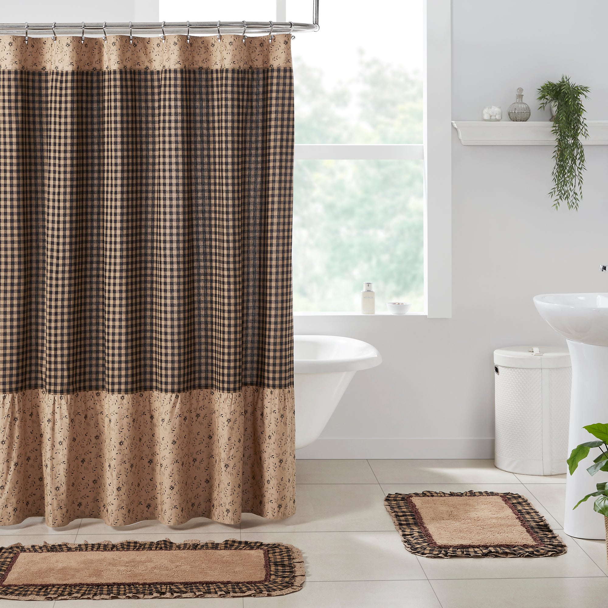Maisie Ruffled Shower Curtain