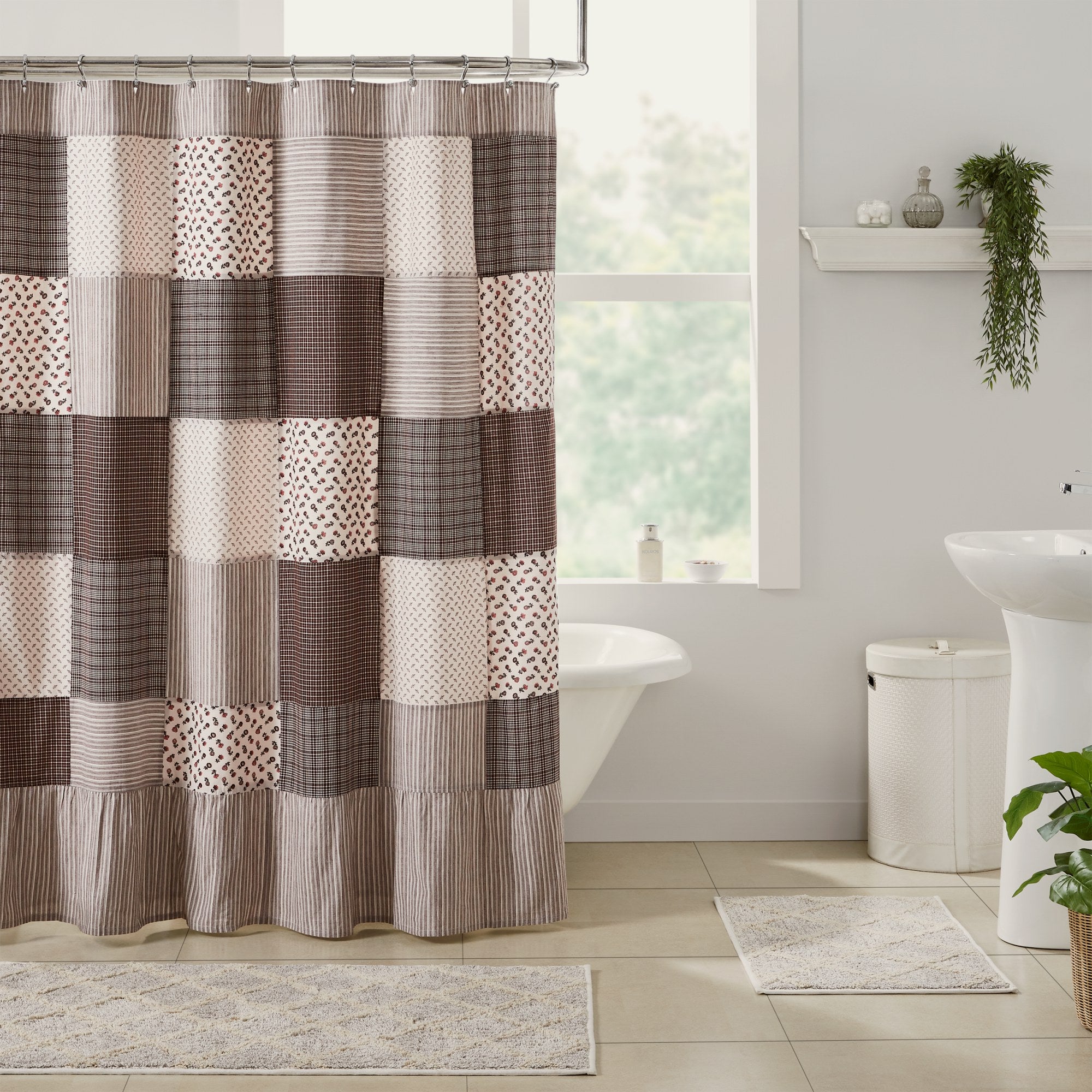 Florette Patchwork Shower Curtain