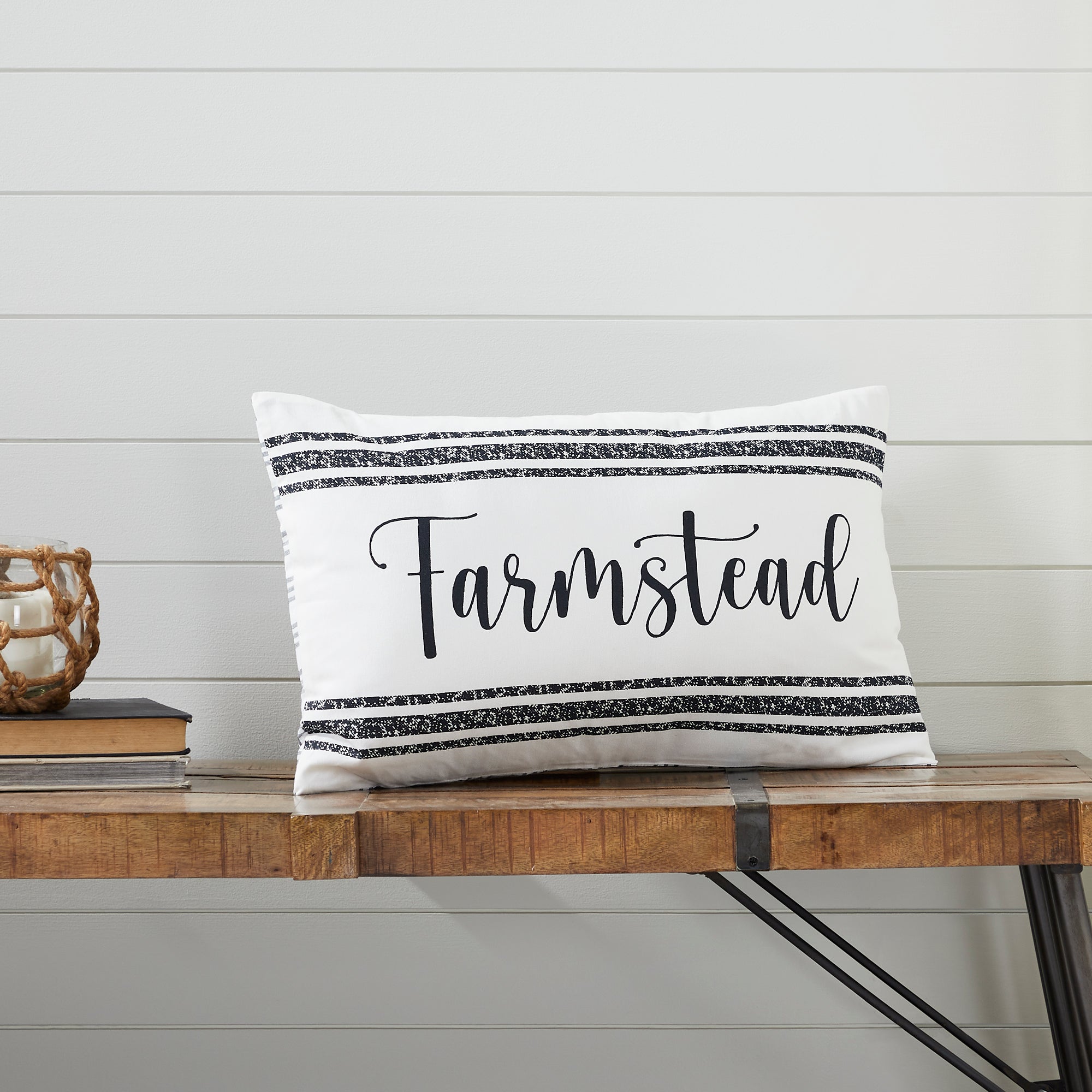 Sawyer Mill Black Farmstead Pillow