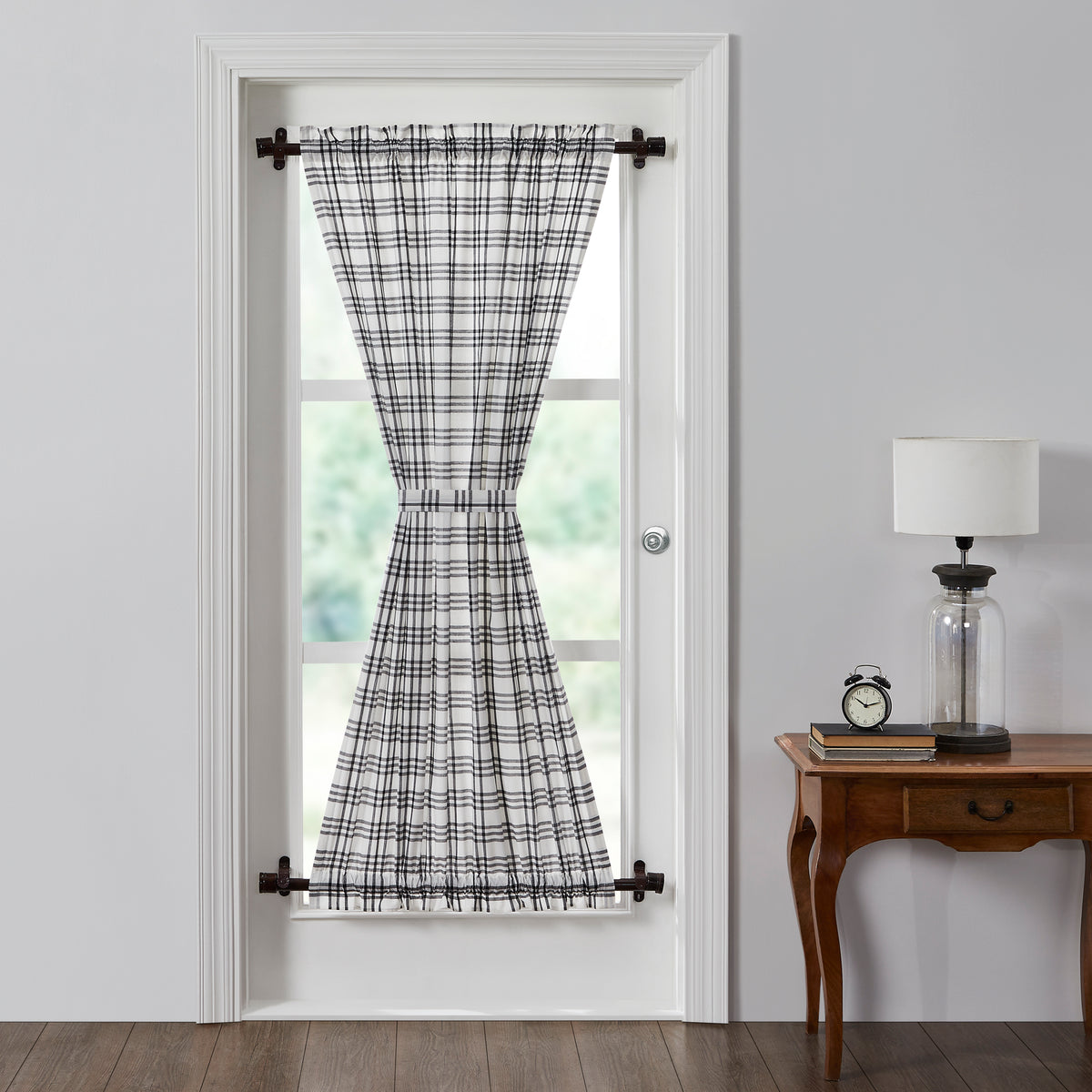 Sawyer Mill Black Plaid Door Panel