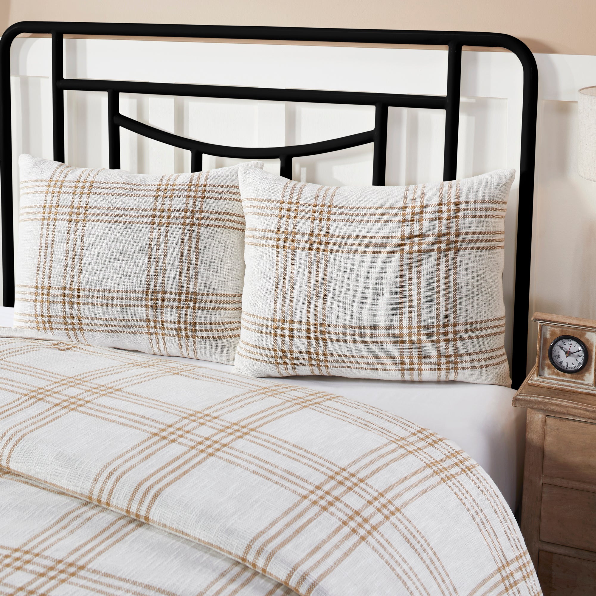 Wheat Plaid Standard Sham