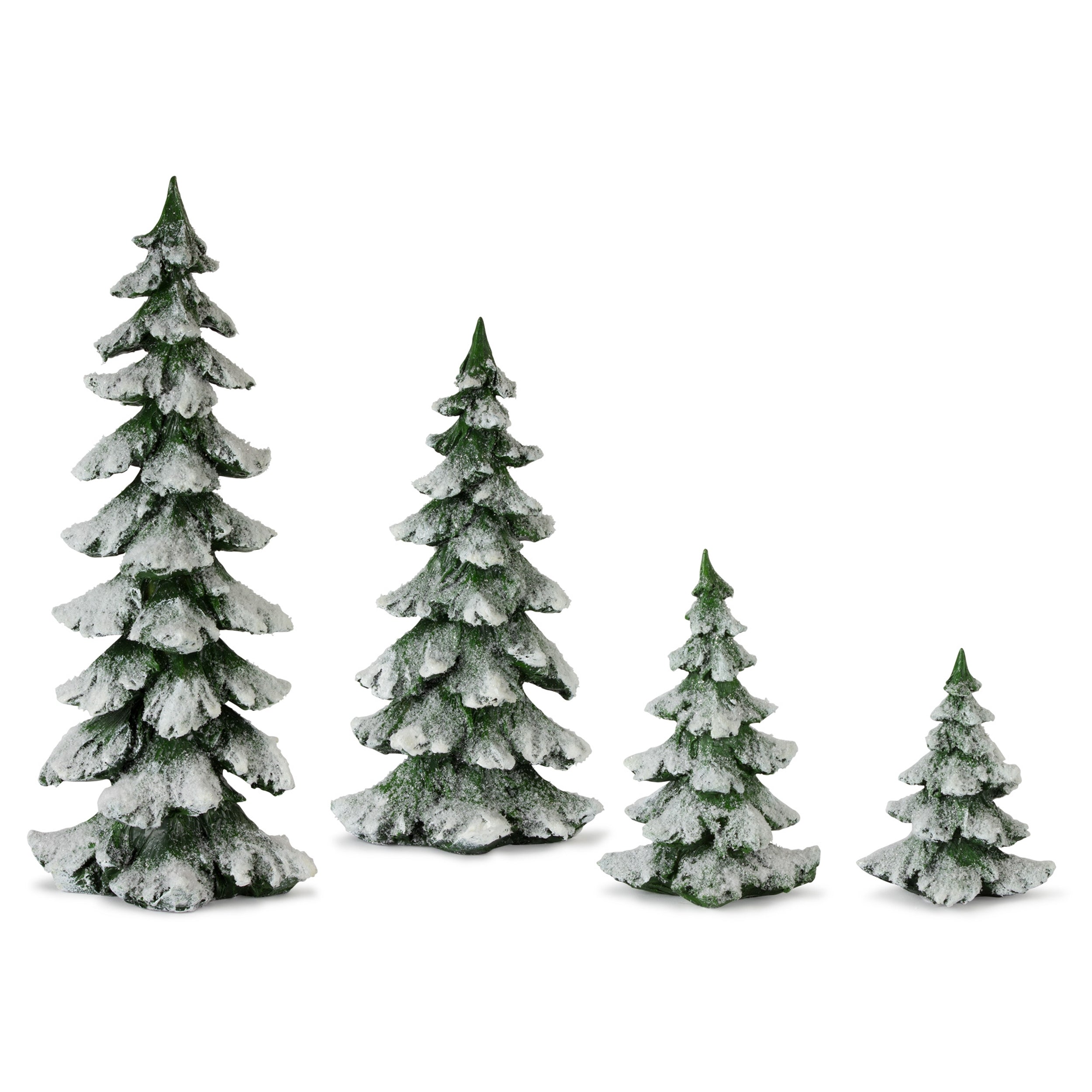 Tree (Set of 4) 6.5"H, 9"H, 13.25"H, 18"H Resin