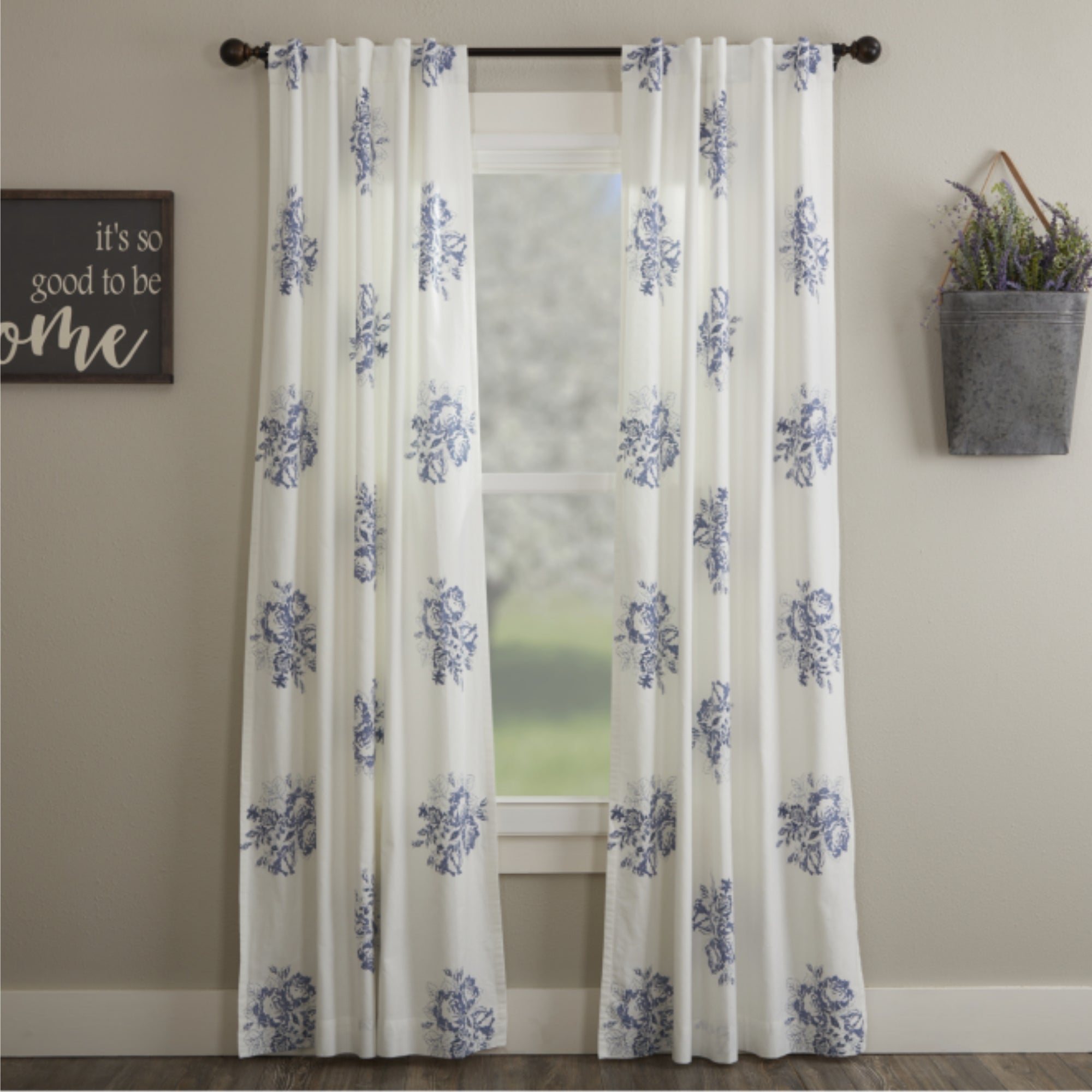 Lydia Blue Panel Set of 2