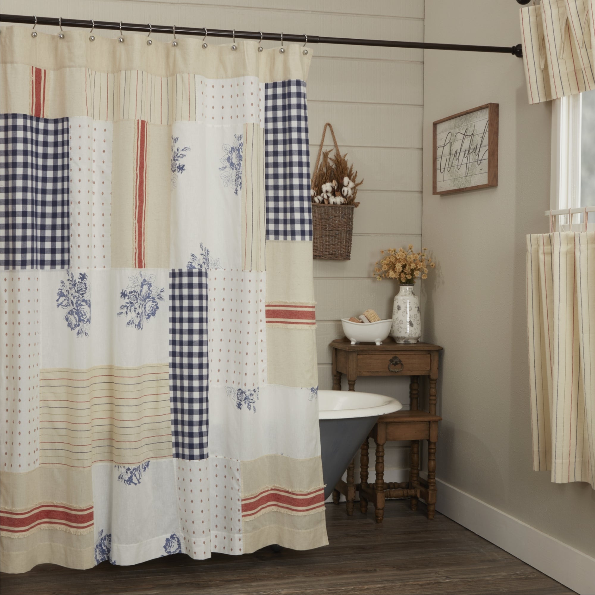 Betsy Patchwork Shower Curtain