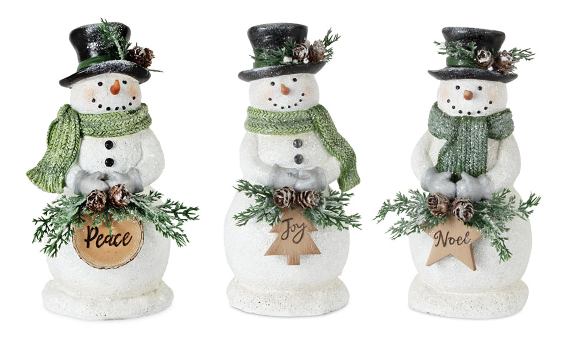 Snowman (3 Asst) 8.25"H Resin