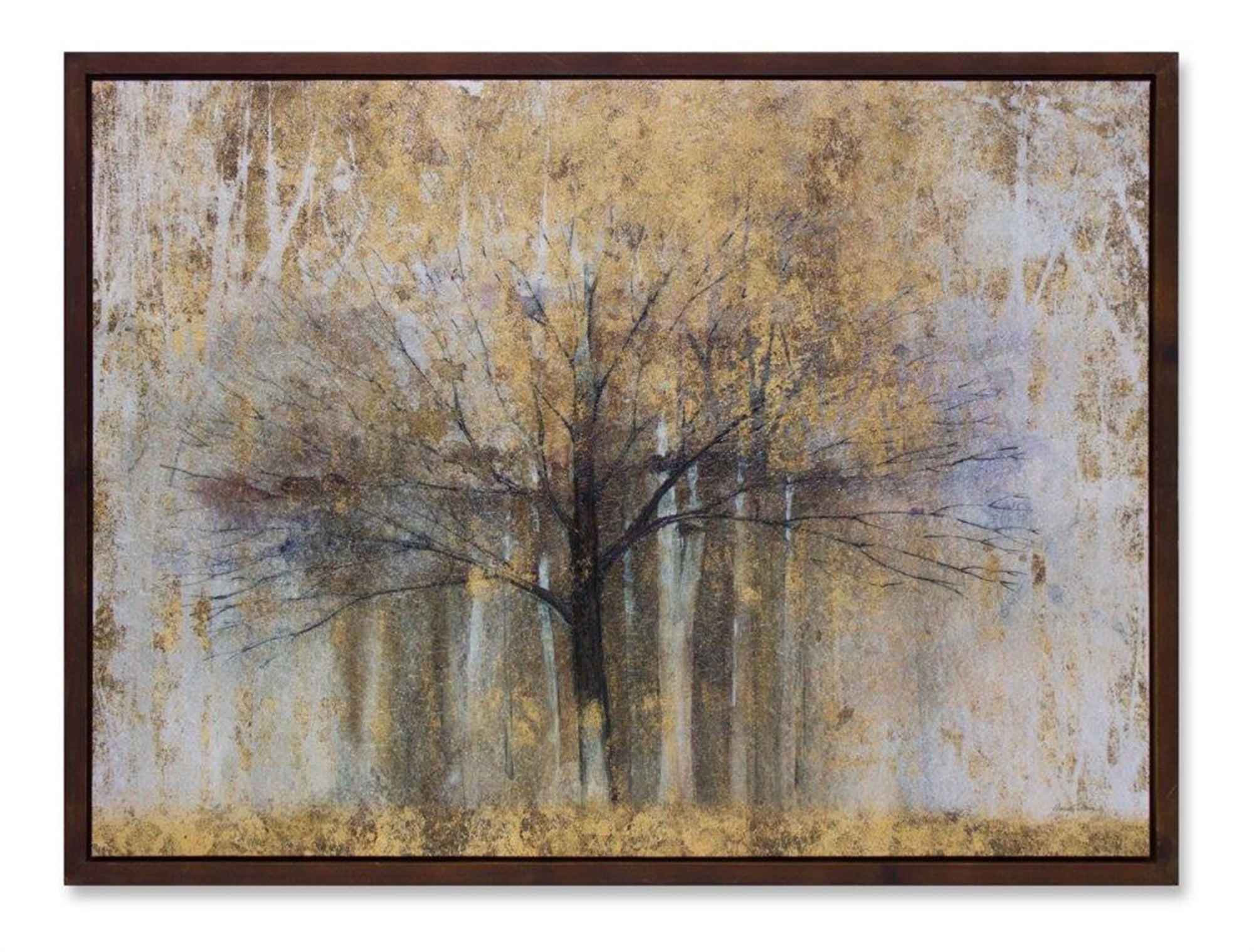 Tree Print Canvas 31.5"L x 23.75"H Canvas/Wood