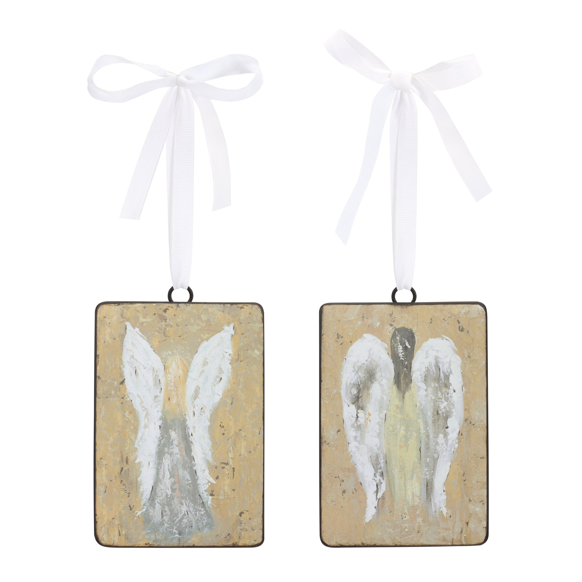 Angel Ornament (2 Asst) 4.25"L x 6.75"H Iron