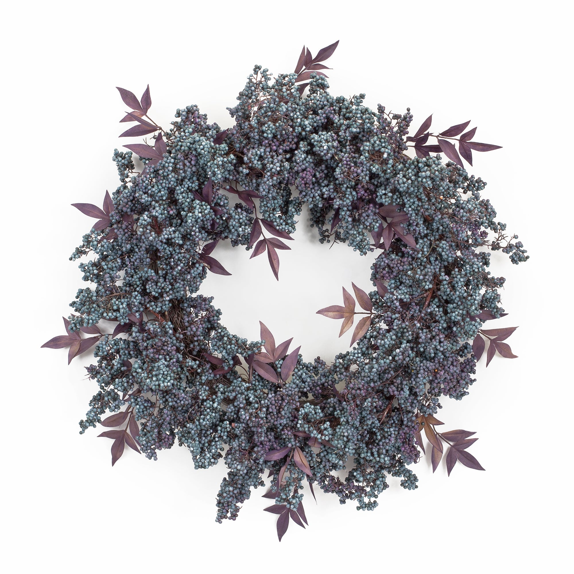 Mini Berry and Leaf Wreath 20”D Foam/Vine