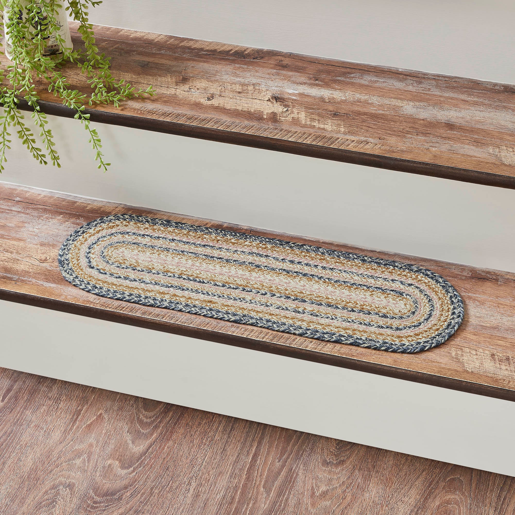 Kaila Jute Stair Tread Oval Latex 8.5x27