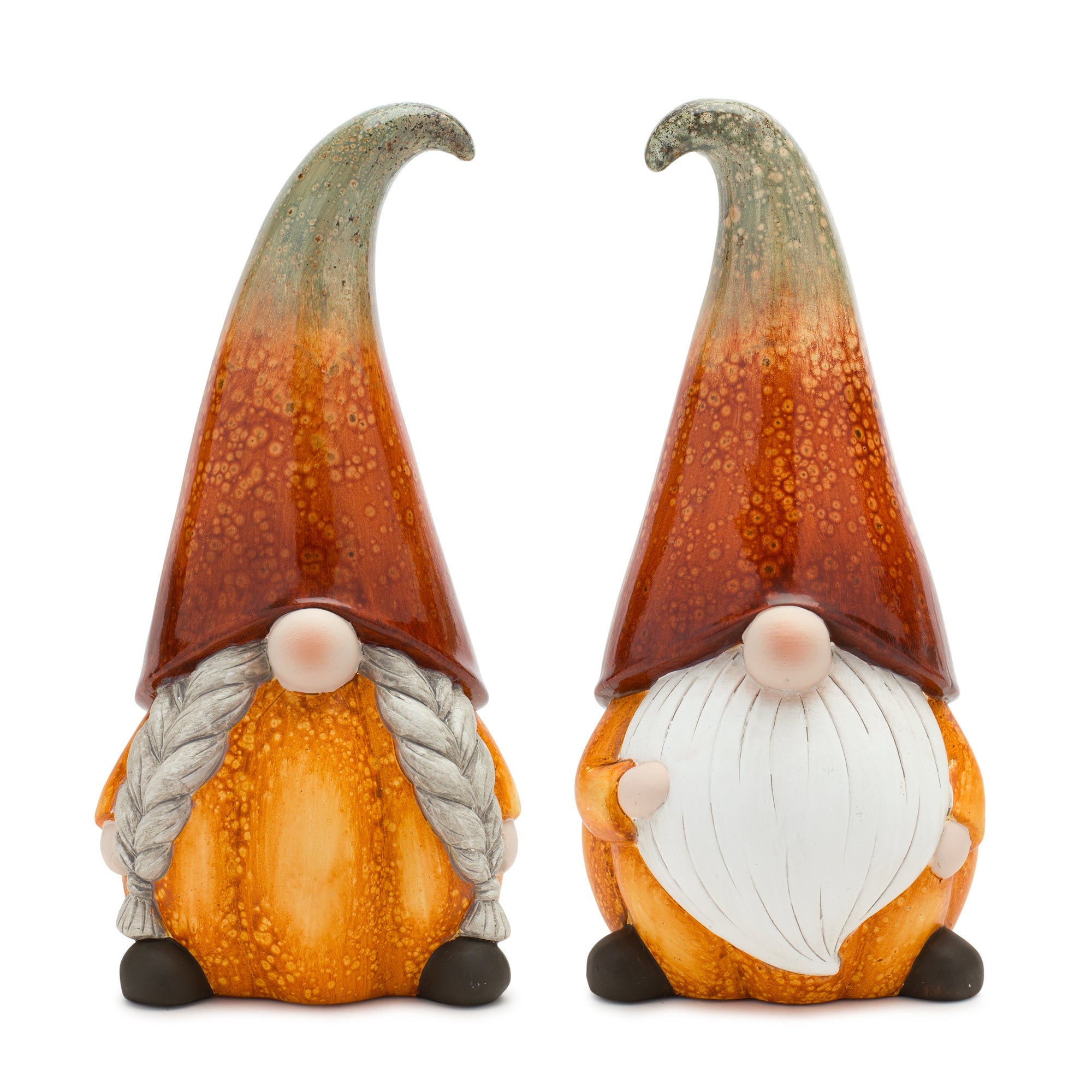 Pumpkin Gnome (2 Asst) 11.5”H Terra Cotta