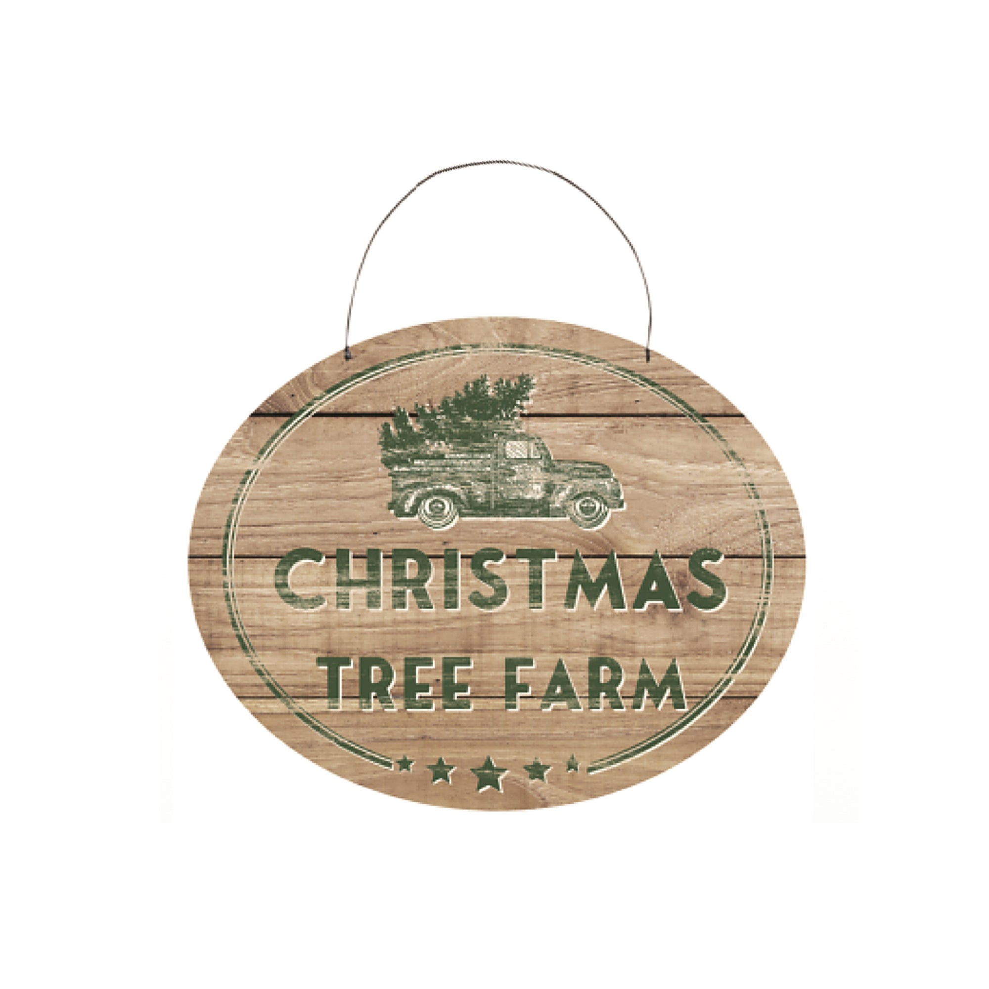 Christmas Tree Farm Sign 10"L x 8"H Wood