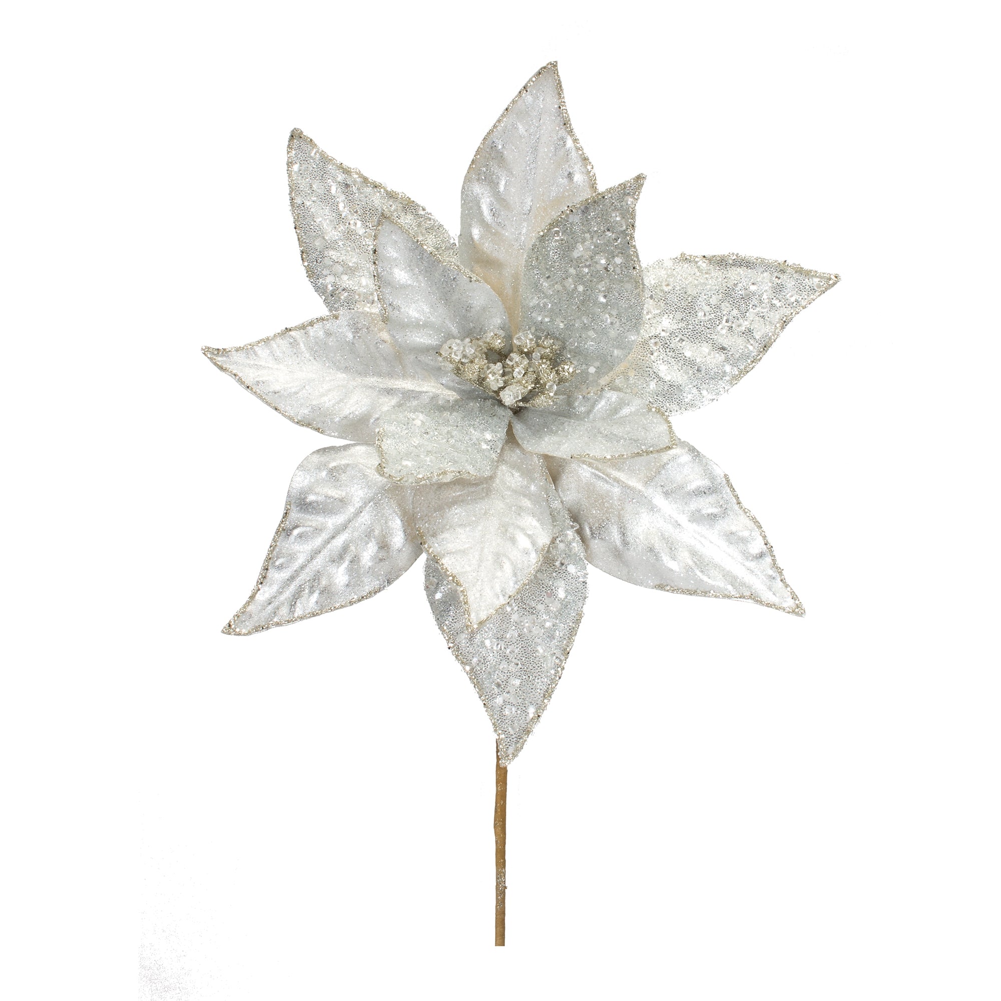Poinsettia Stem 23”H Polyester