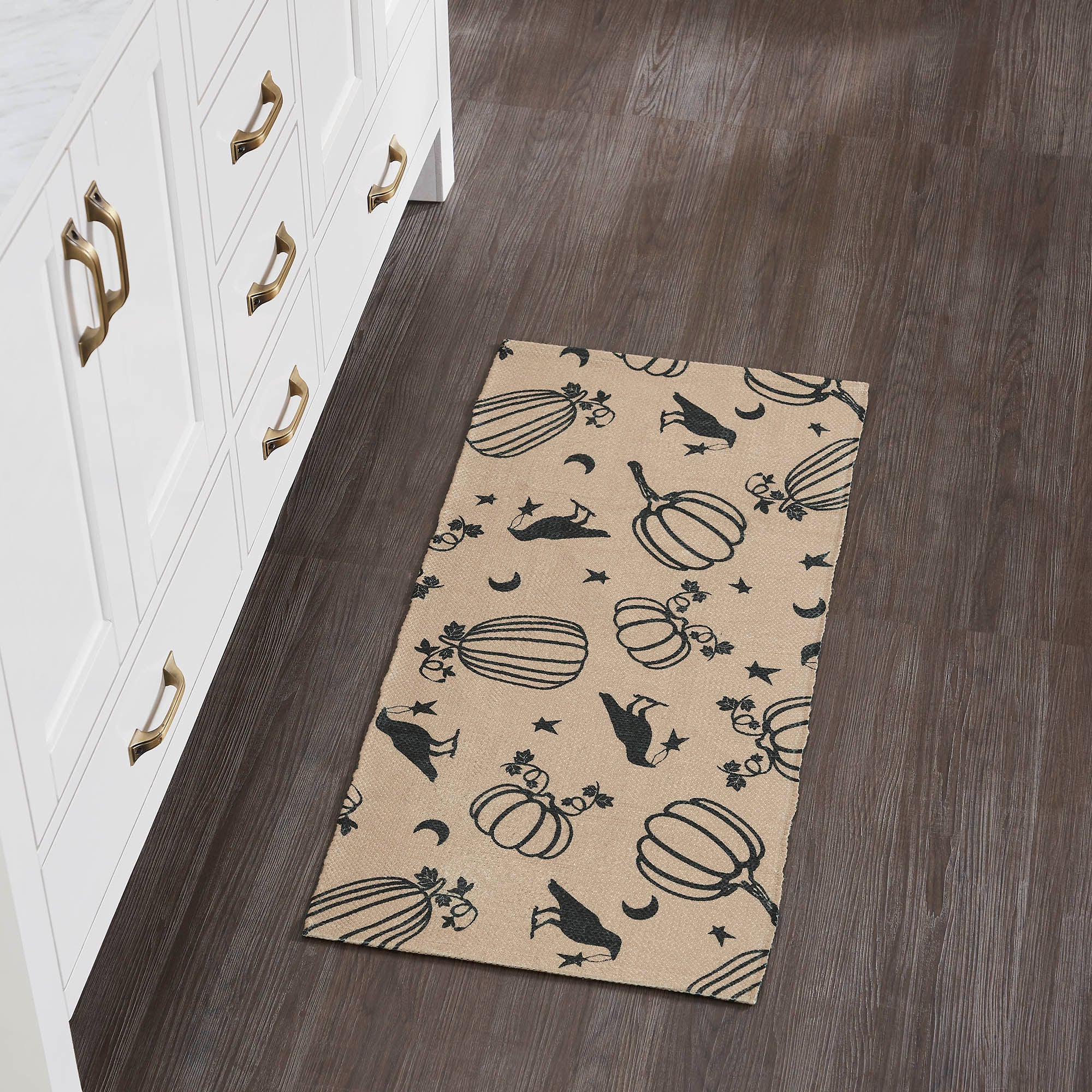 Raven Harvest Black Polypropylene Indoor Outdoor Runner Rug 17x36 Farmhouse Rustic Durable Easy Clean Entryway Patio Kitchen Hallway