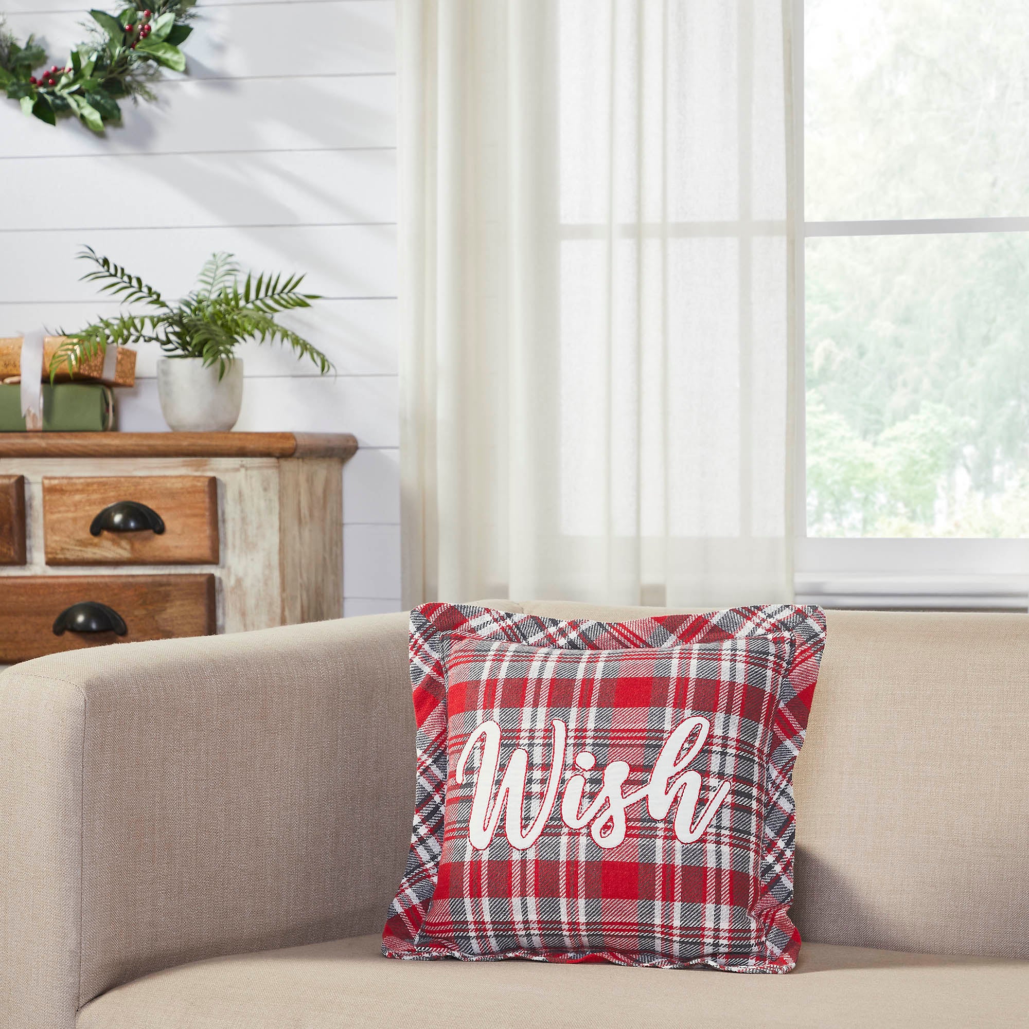 Gregor Plaid Wish Pillow