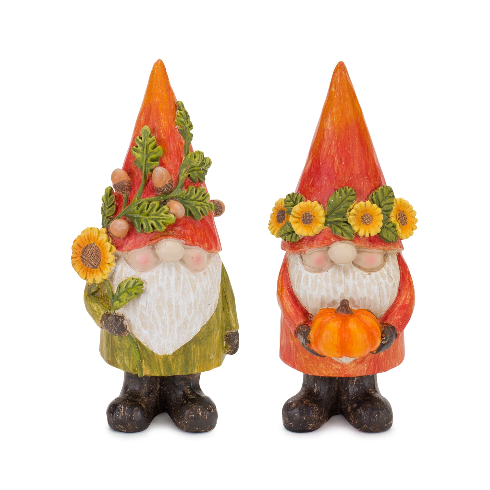 Fall Gnome (2 Asst) 6”H Resin