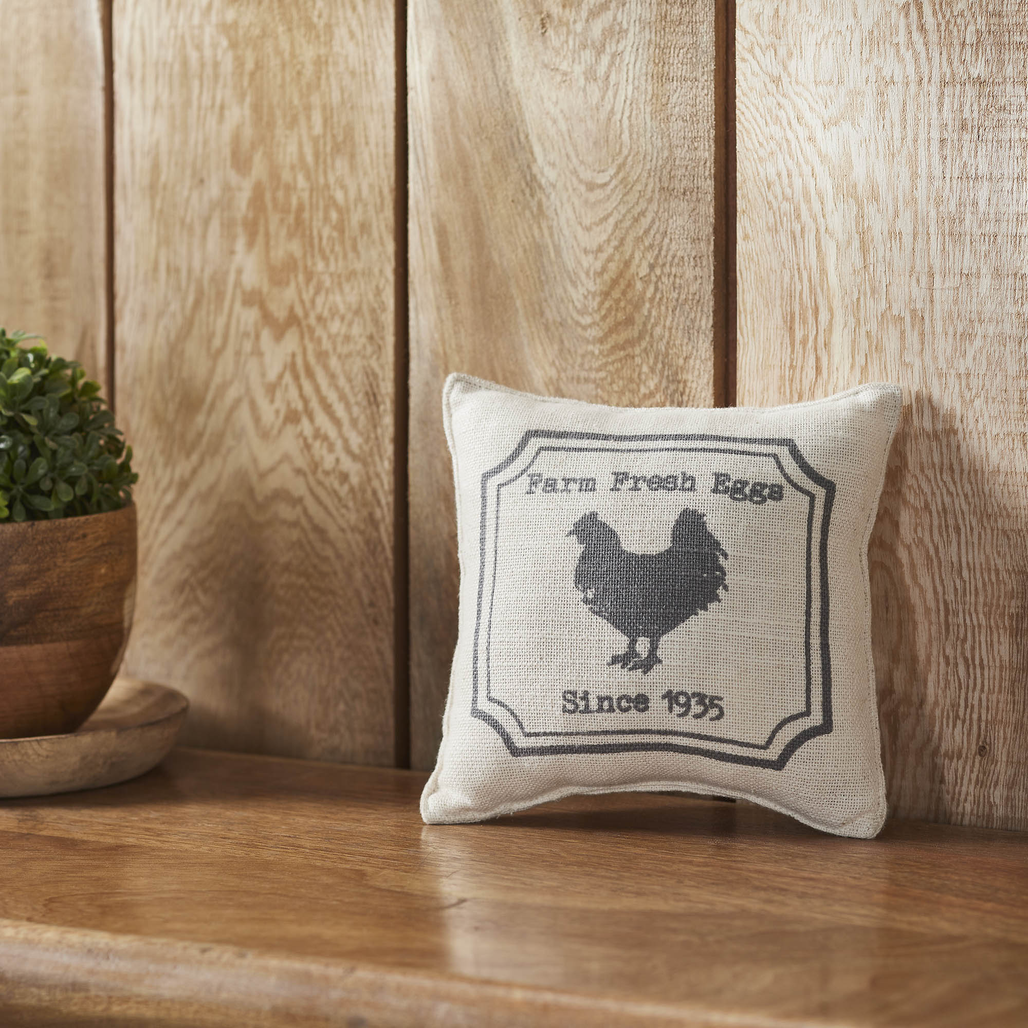 Finders Keepers Chicken Silhouette Pillow