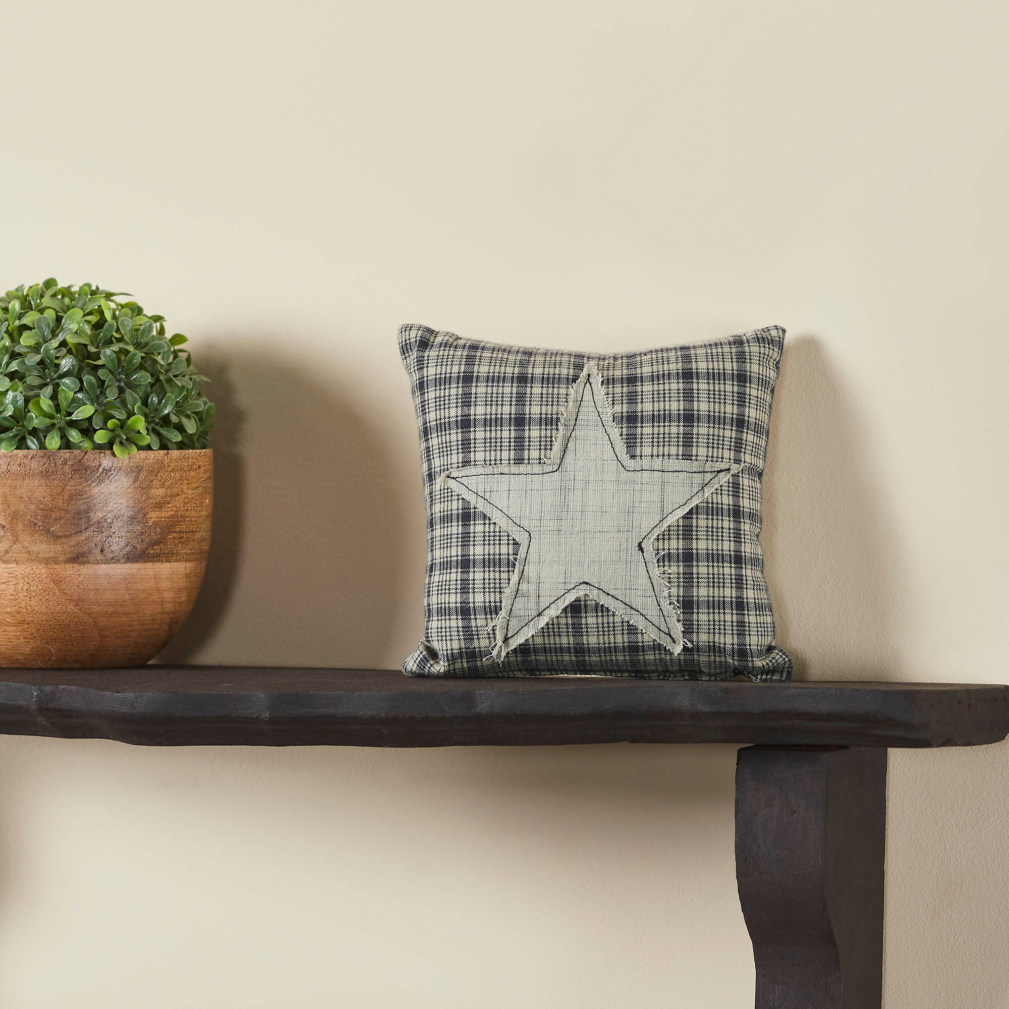 My Country Applique Star Pillow