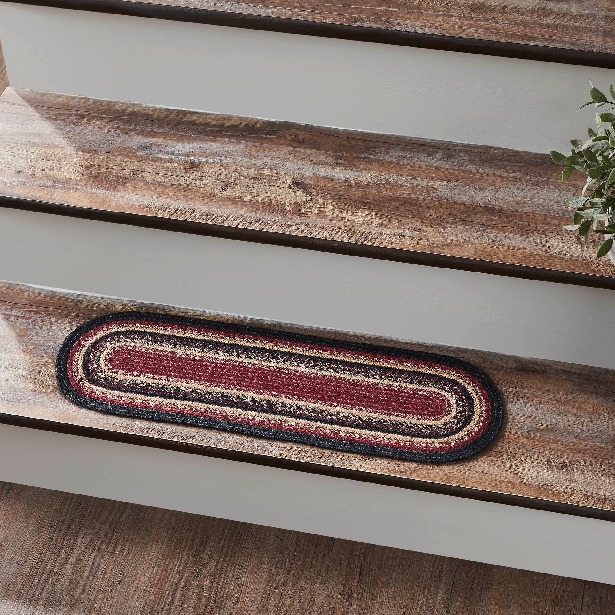 Connell Jute Stair Tread Oval Latex