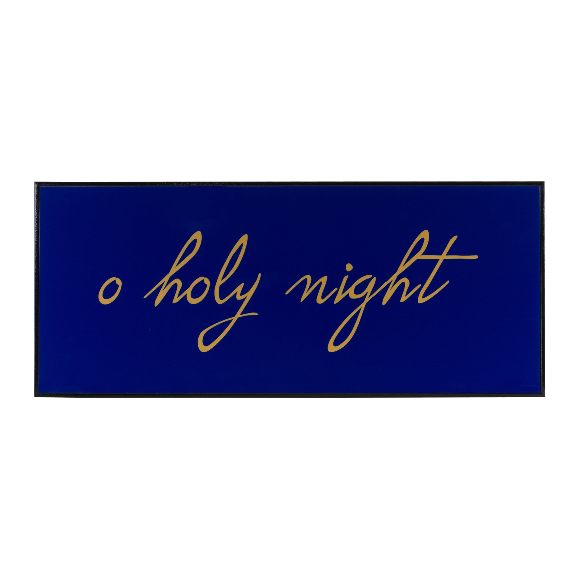O Holy Night Sign 23.5"L x 9.75"H Wood/Paper