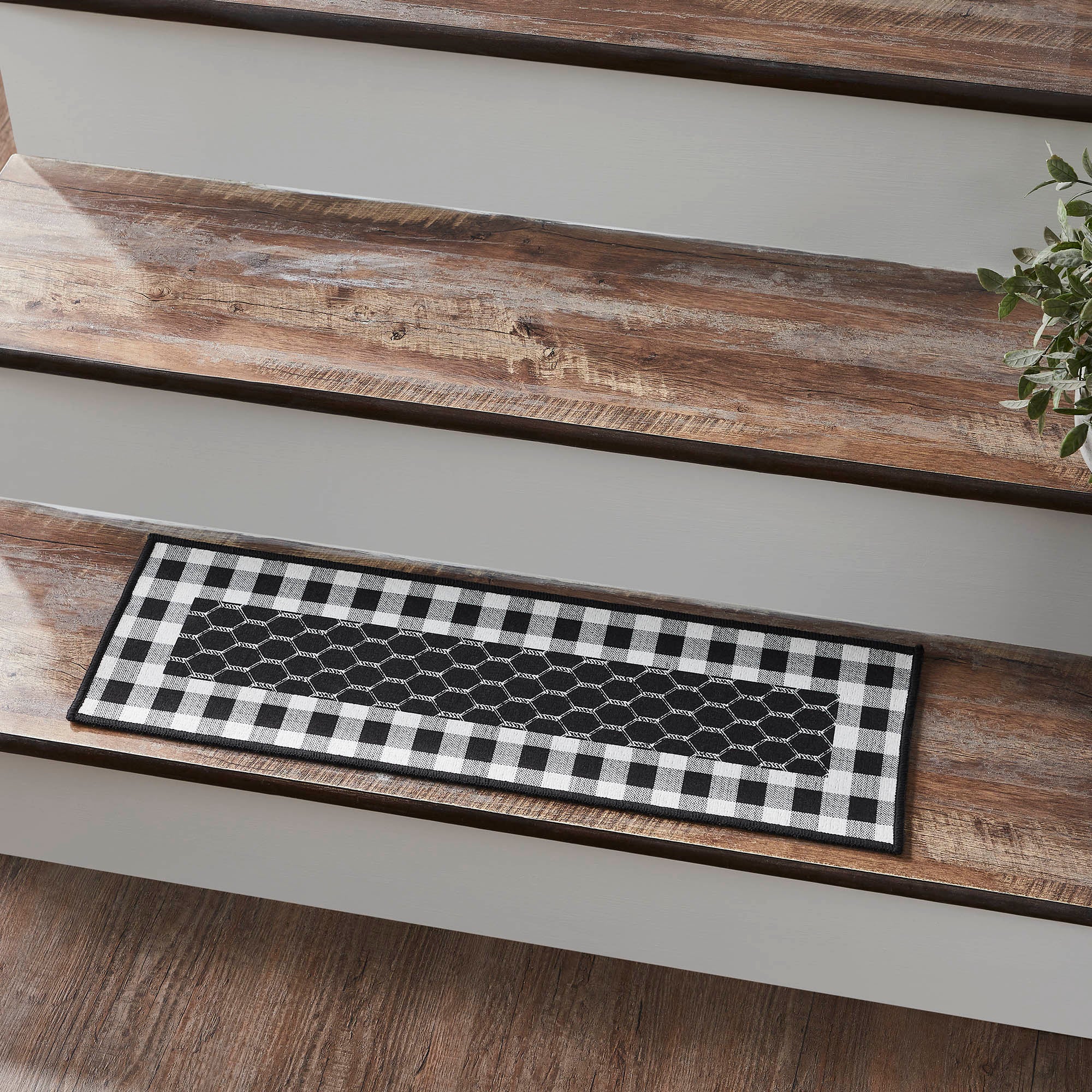Down Home Polyester Stair Tread Rect Latex