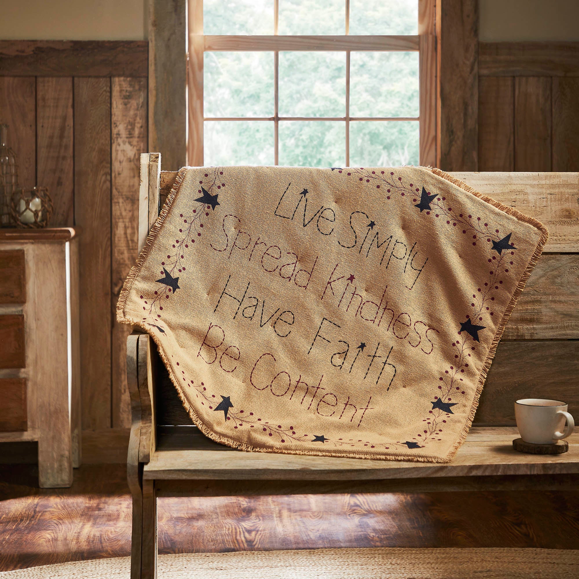 Pip Vinestar Burlap Lap Throw