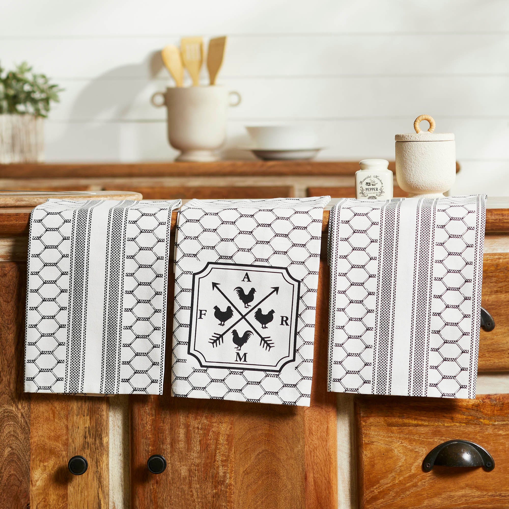 Down Home FARM Tea Towel Set of 3