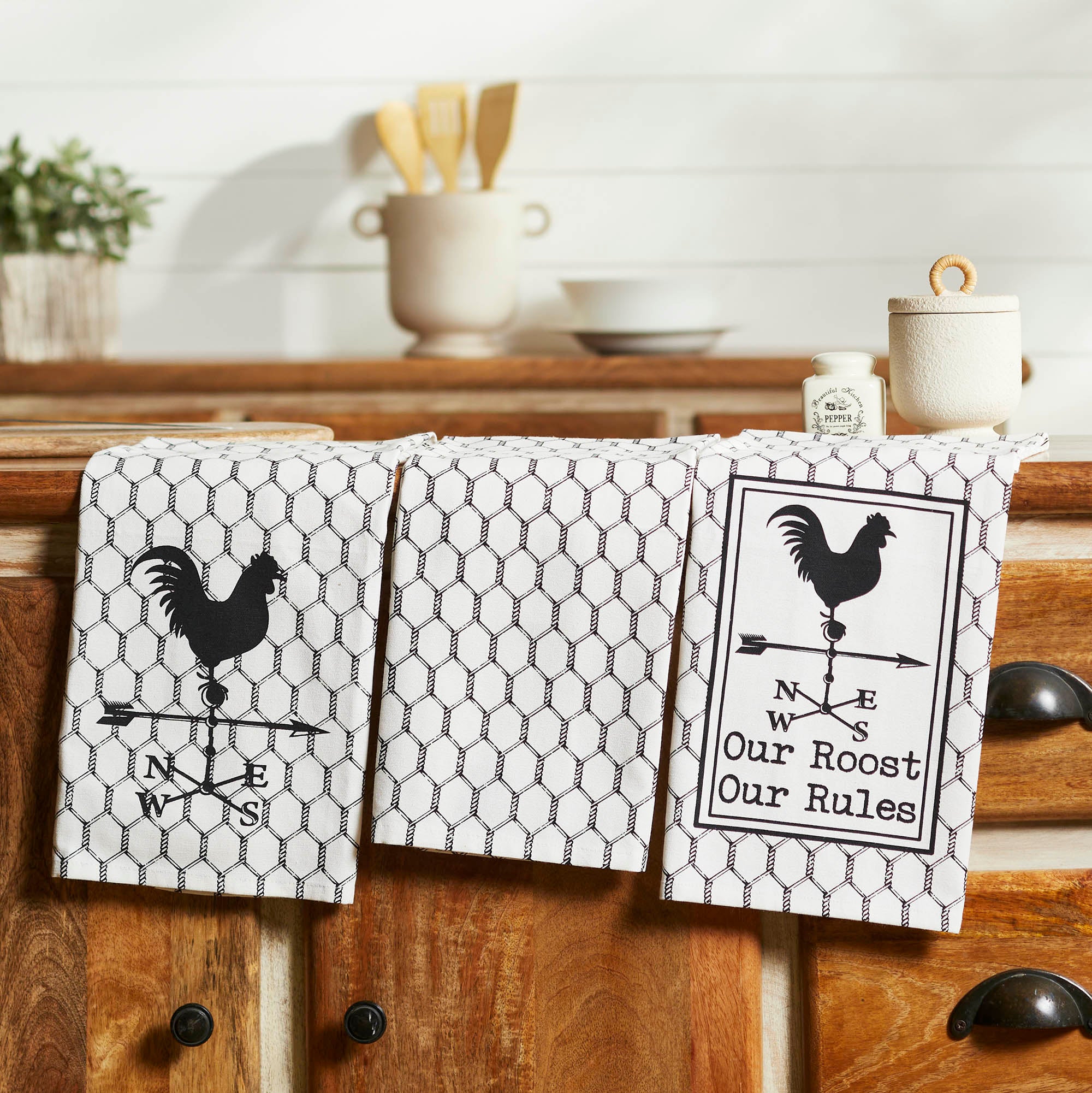 Down Home Our Roost Tea Towel Set of 3