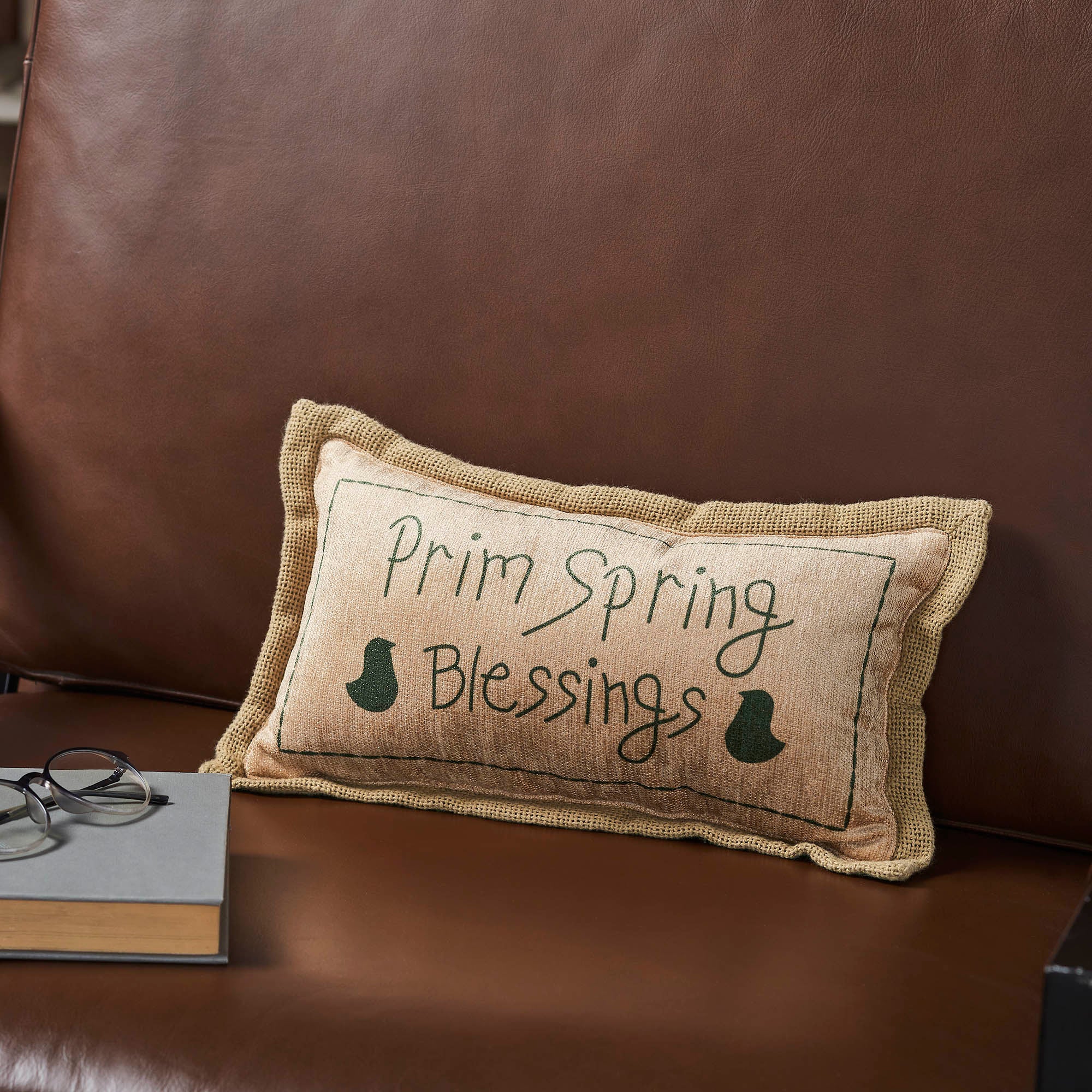 Spring In Bloom Prim Spring Blessings Pillow