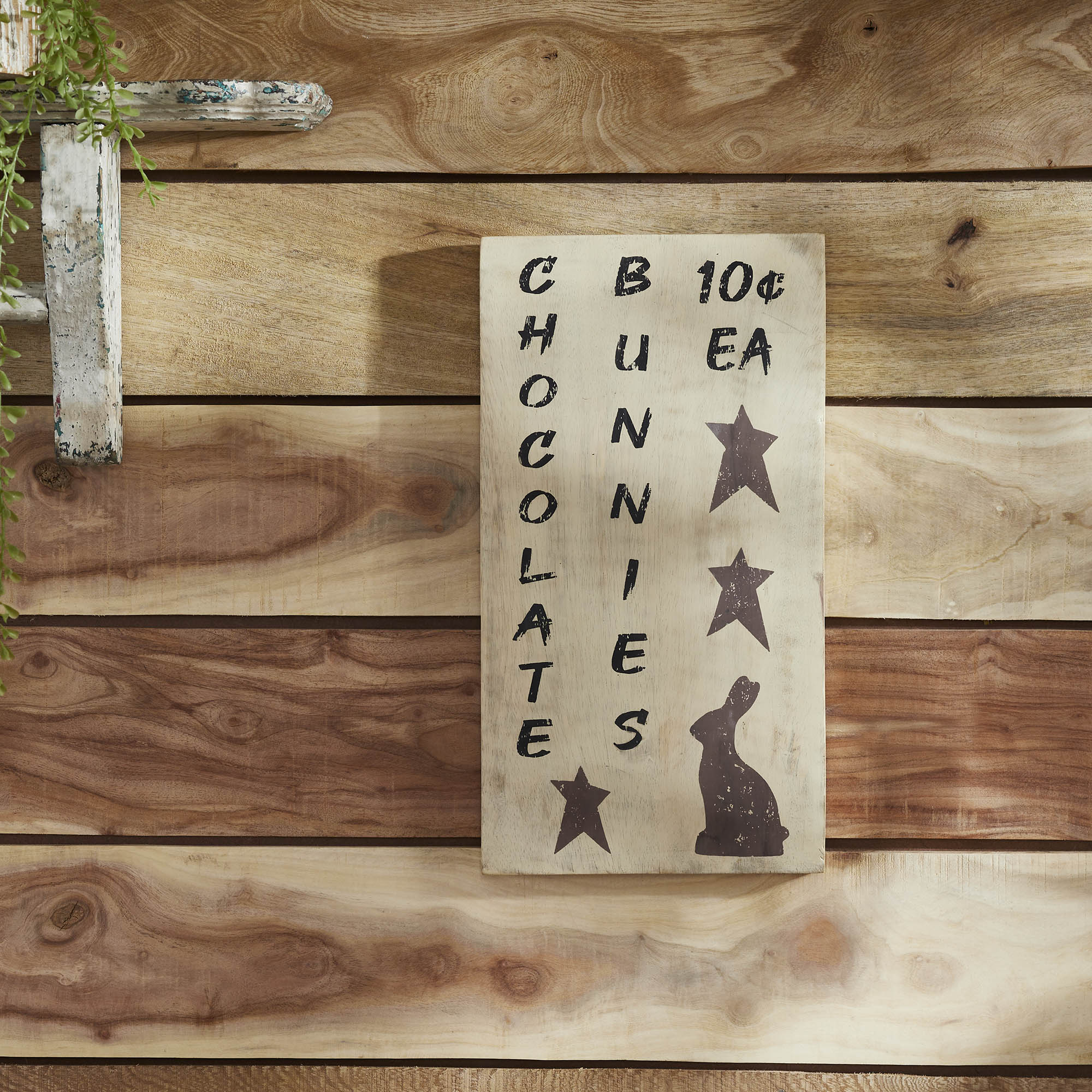Chocolate Bunnies Wooden Sign