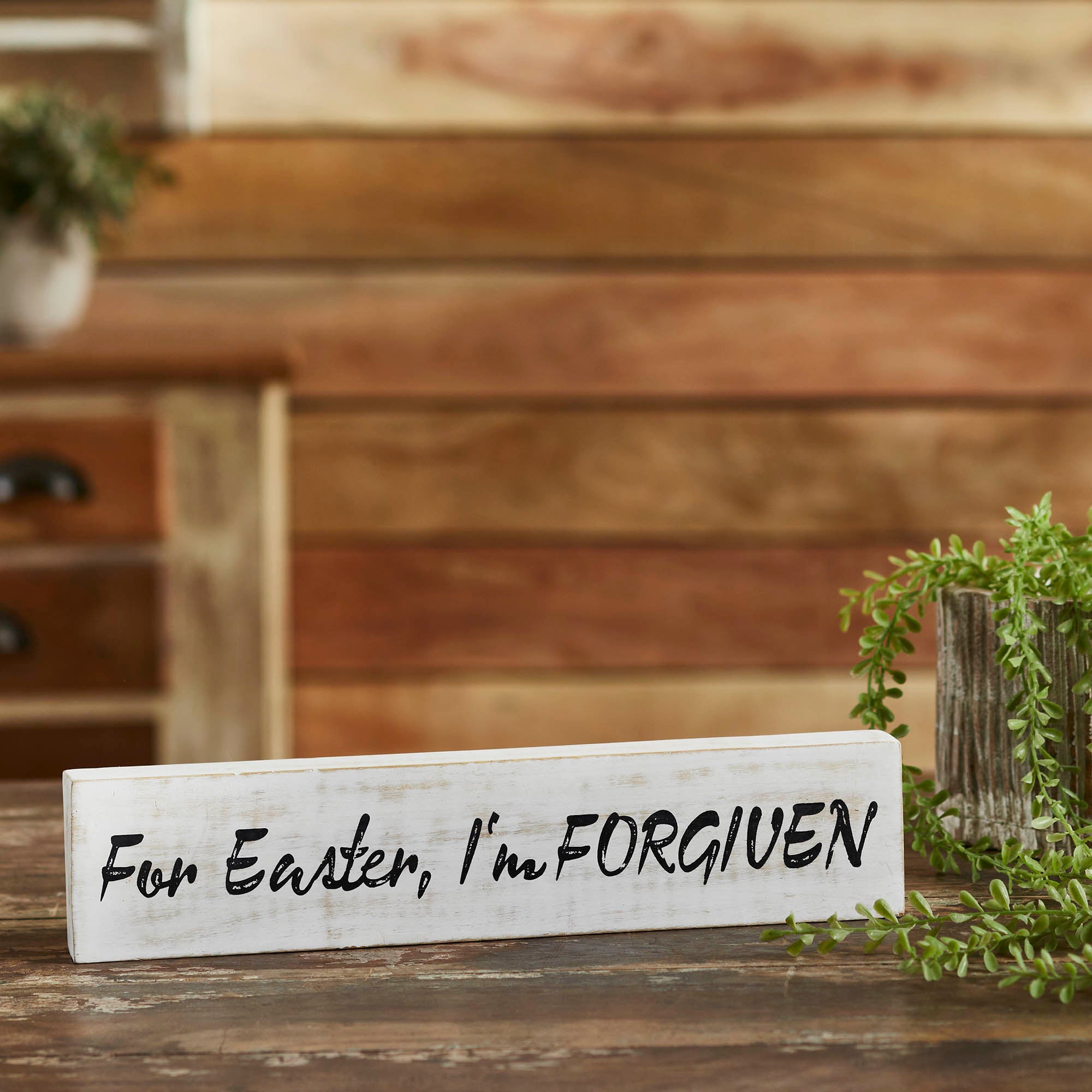 For Easter I'm Forgiven Wooden Sign