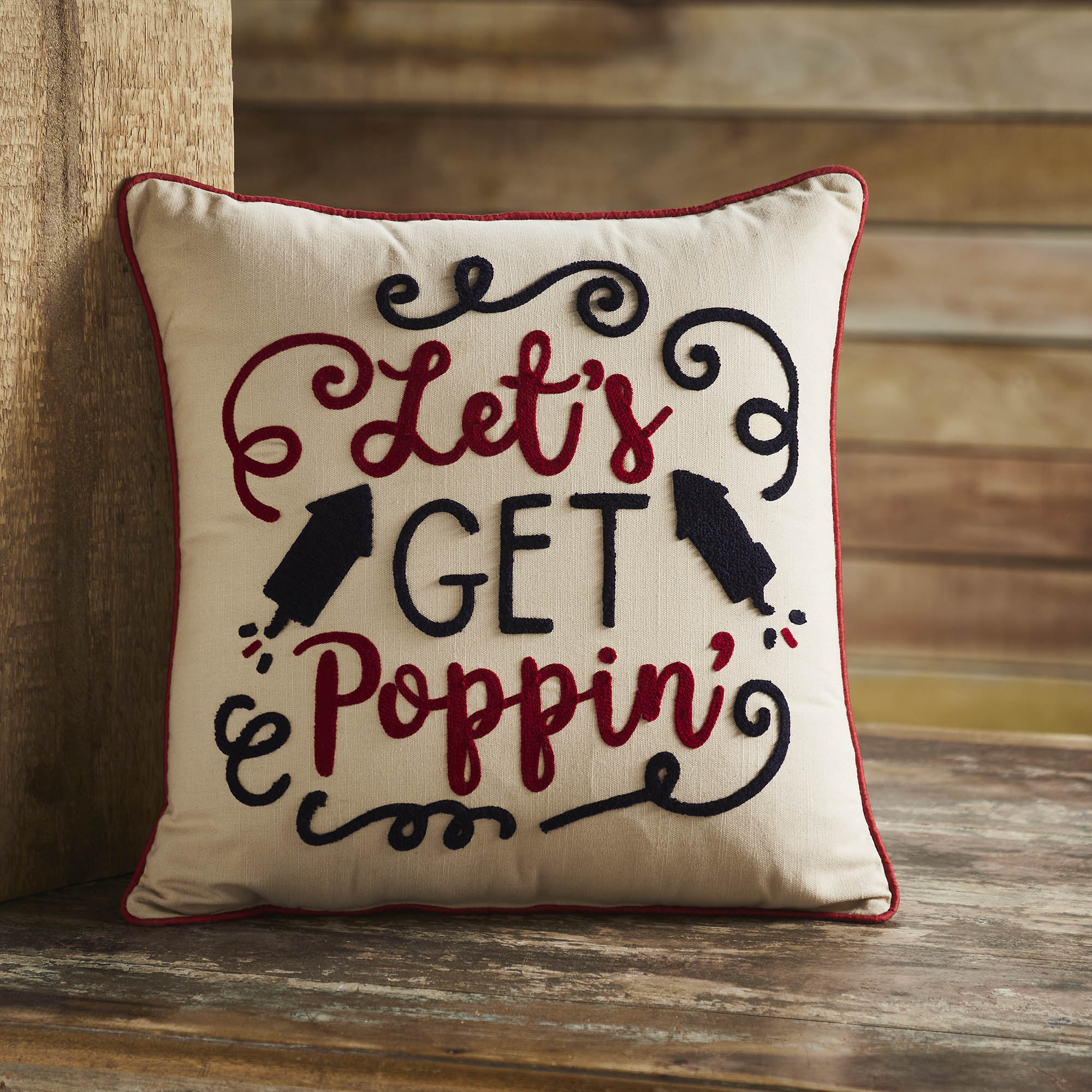 Let's Get Poppin Pillow