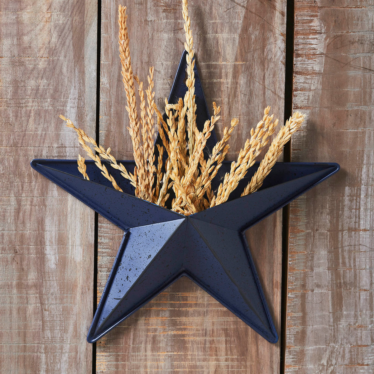Metal Star Speckled w/ Pocket Navy Distressed