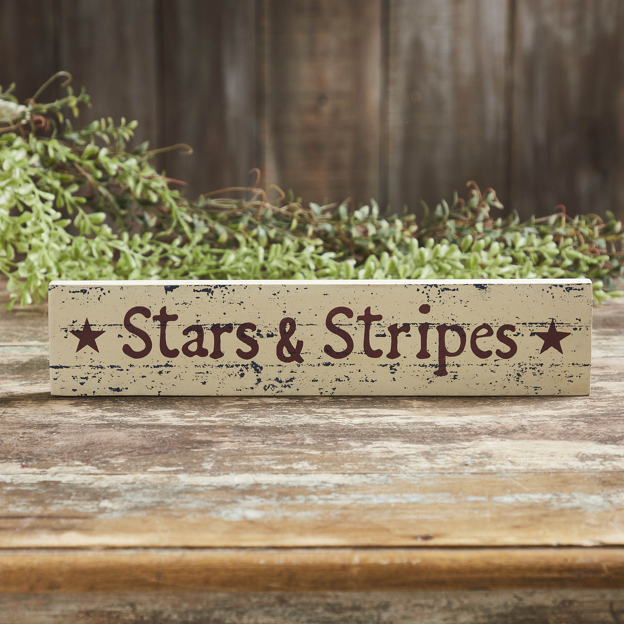 Stars & Stripes Wooden Sign