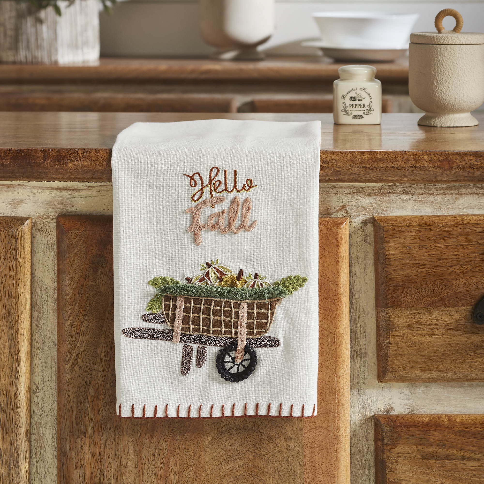 Autumn Harvest Kitchen Dish Towel Inch Absorbent Cotton Decorative Home Decor